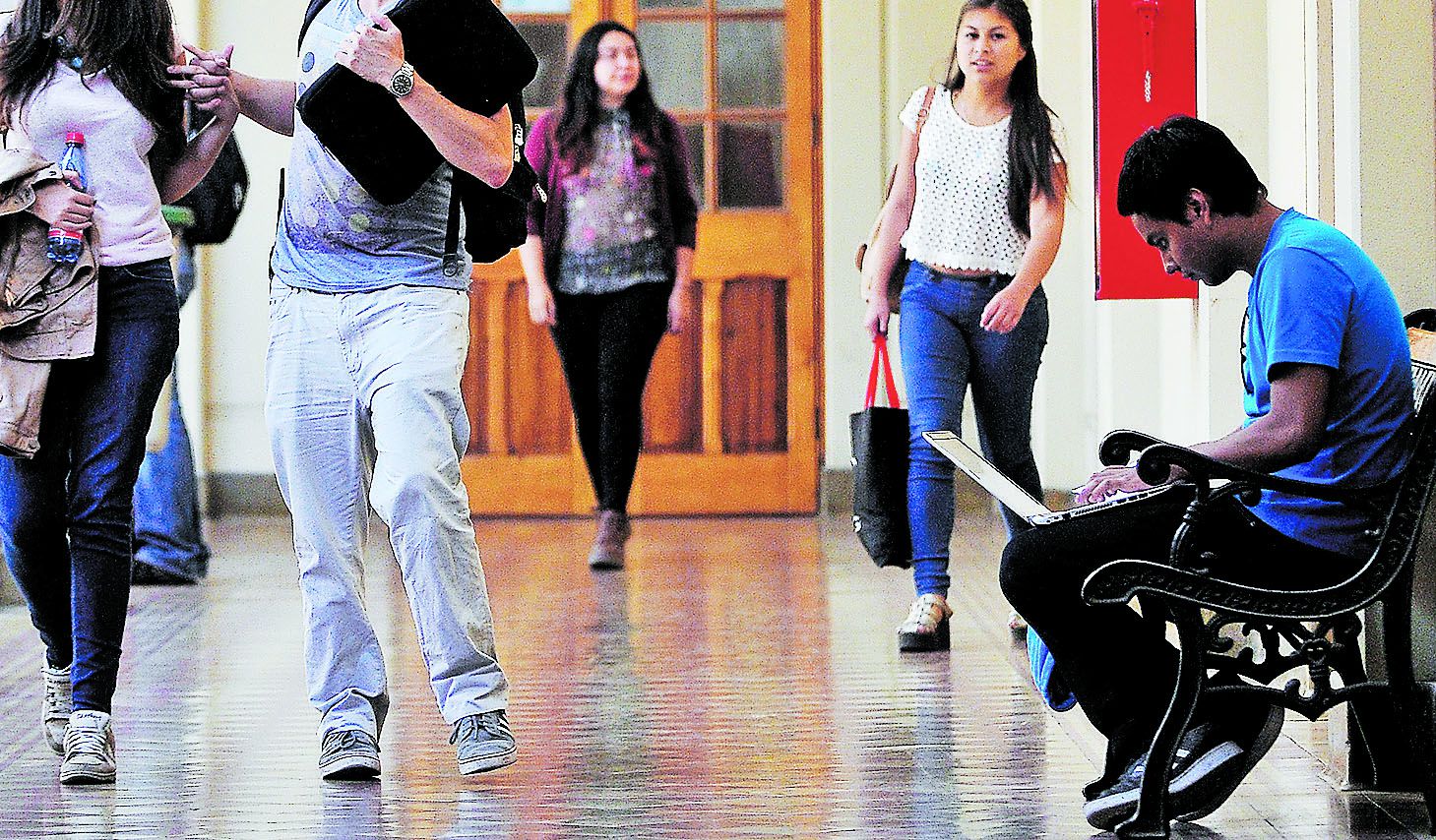 Primer día de clases en la Universidad Catolica de Valparaíso