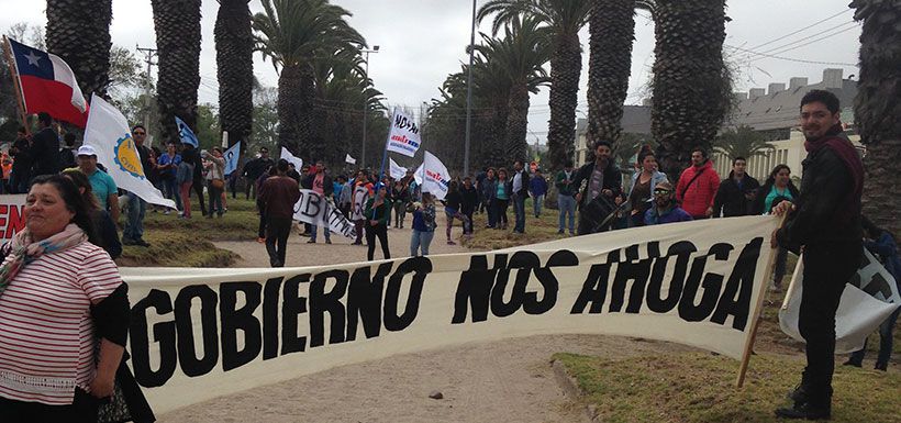 manifestación ANEF simulacro Coquimbo