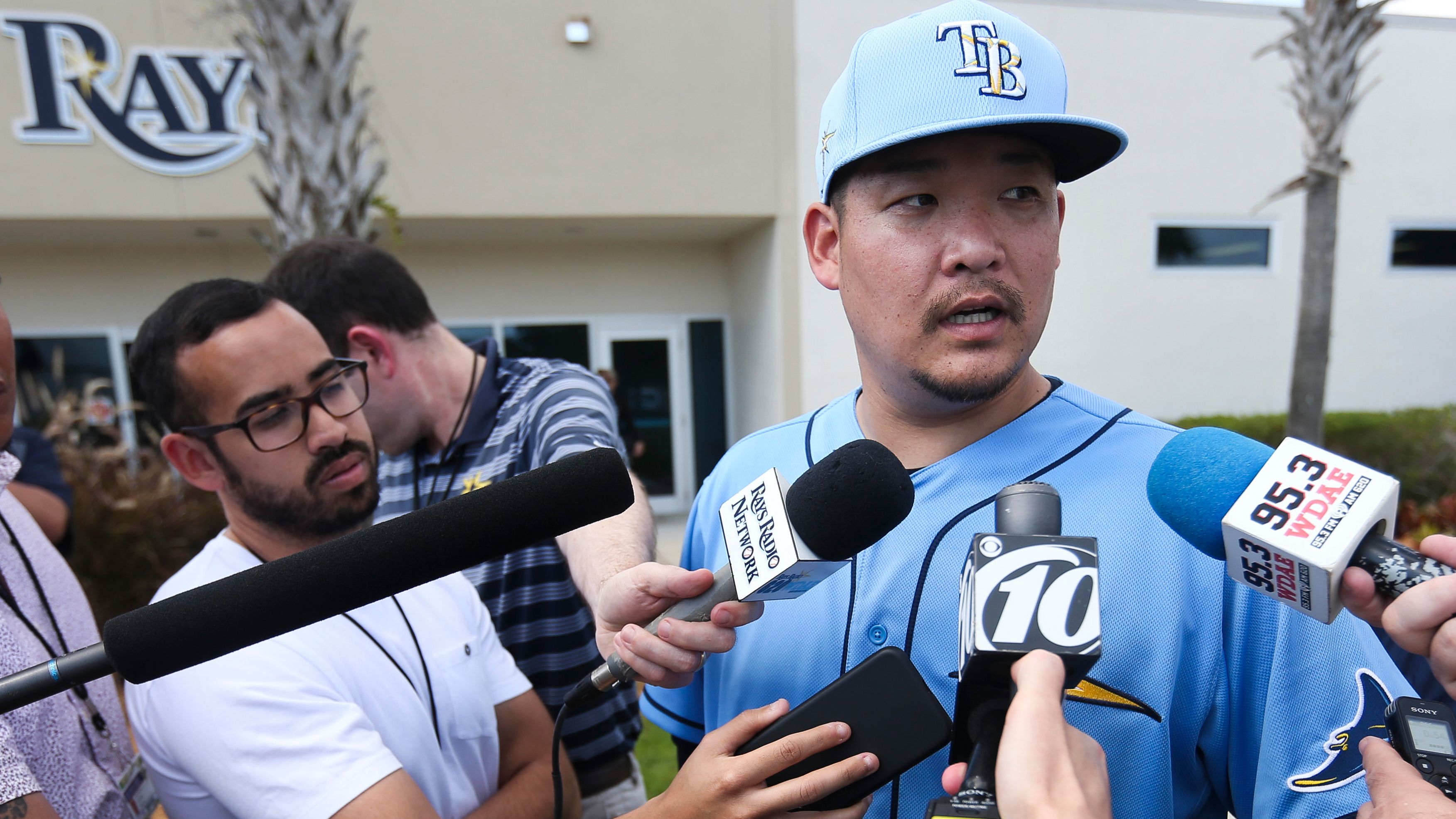 Rays' Yoshi Tsutsugo safe at home in Japan, eager to return