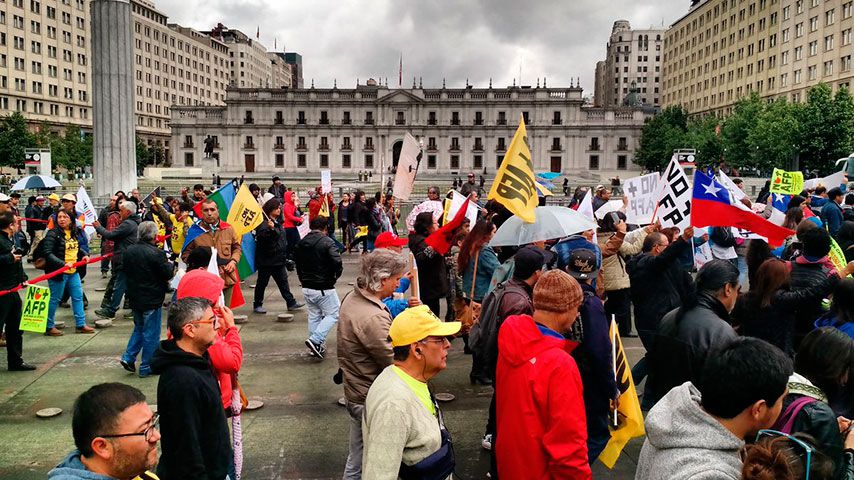 Marcha No más AFP