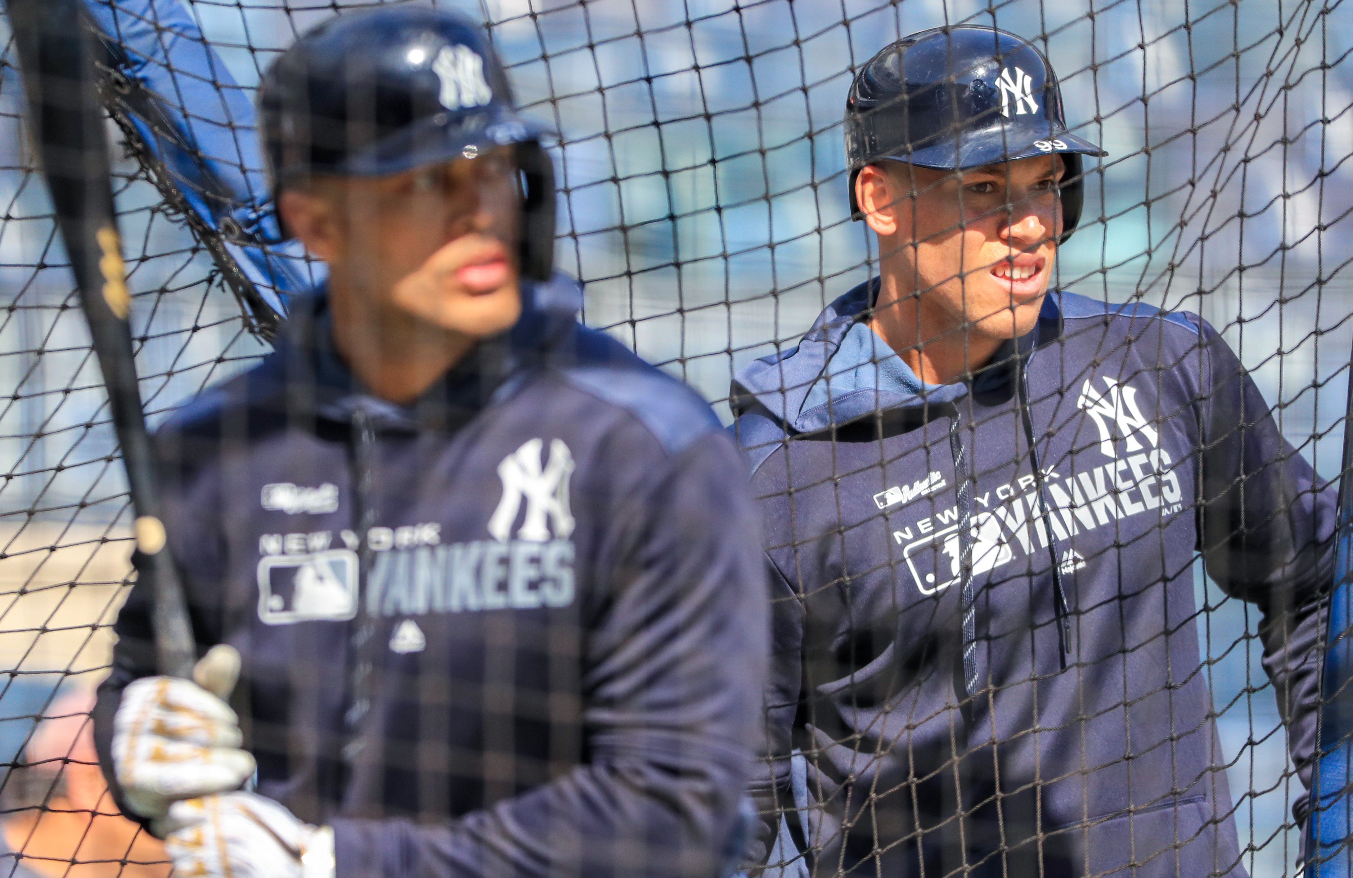 Yankees finally convinced Aaron Judge, Giancarlo Stanton to cool it on the  weights. What took 'em so long?