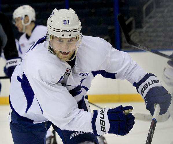 2011-12 Steven Stamkos Tampa Bay Lightning Game Worn Jersey