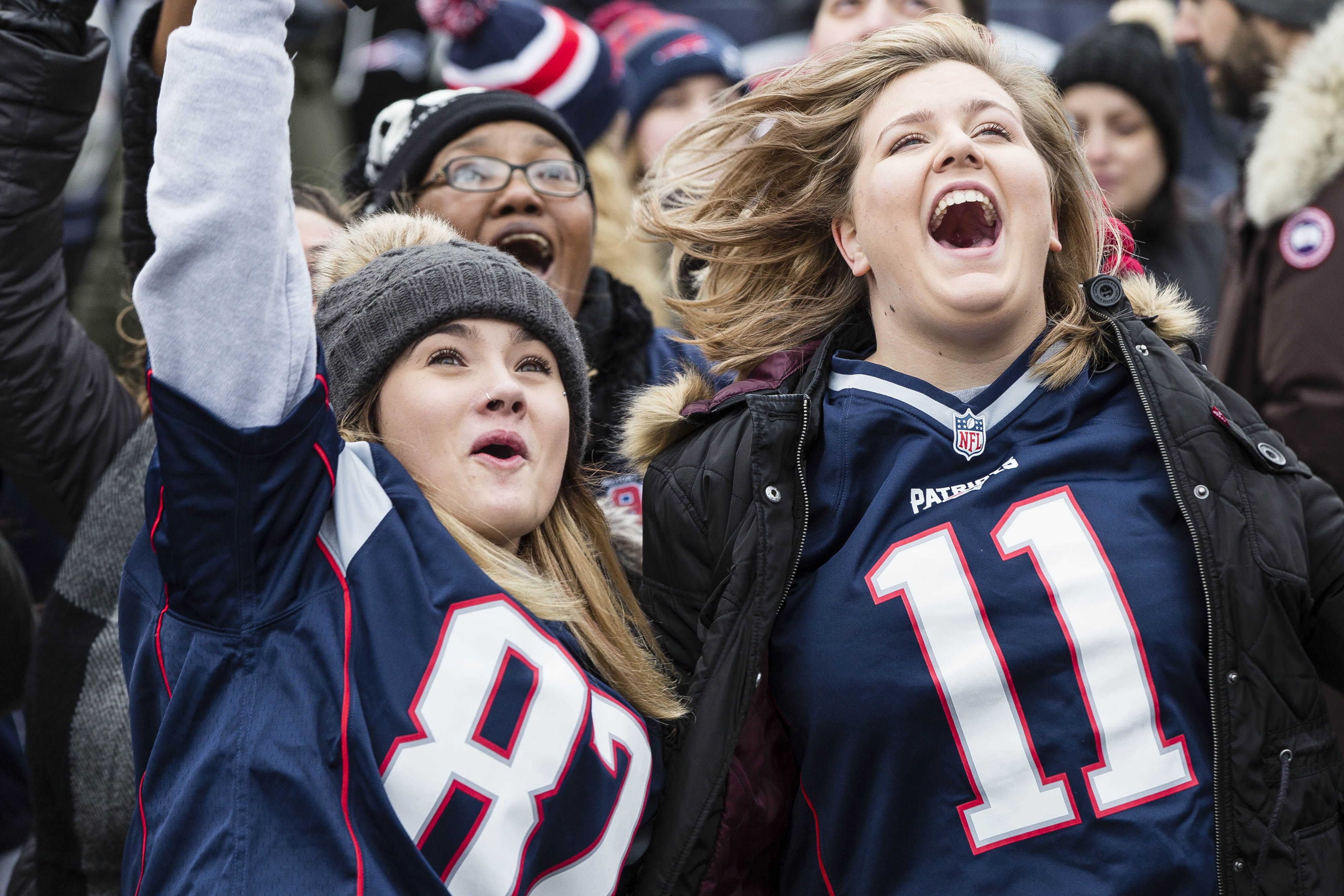 Super fans on the hunt for Patriots gear in Swansea