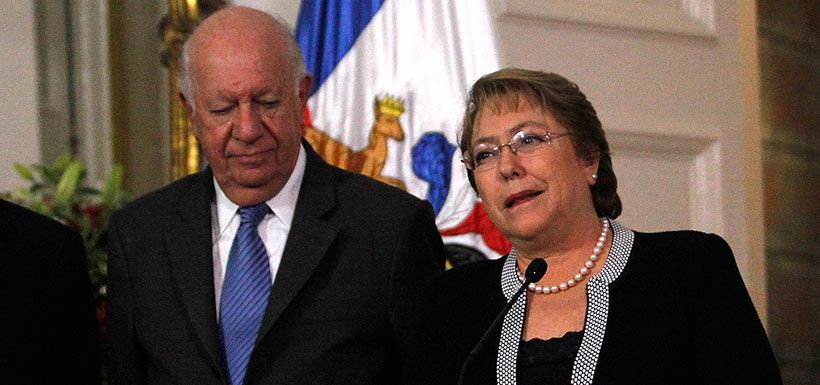 Michelle Bachelet y Ricardo Lagos