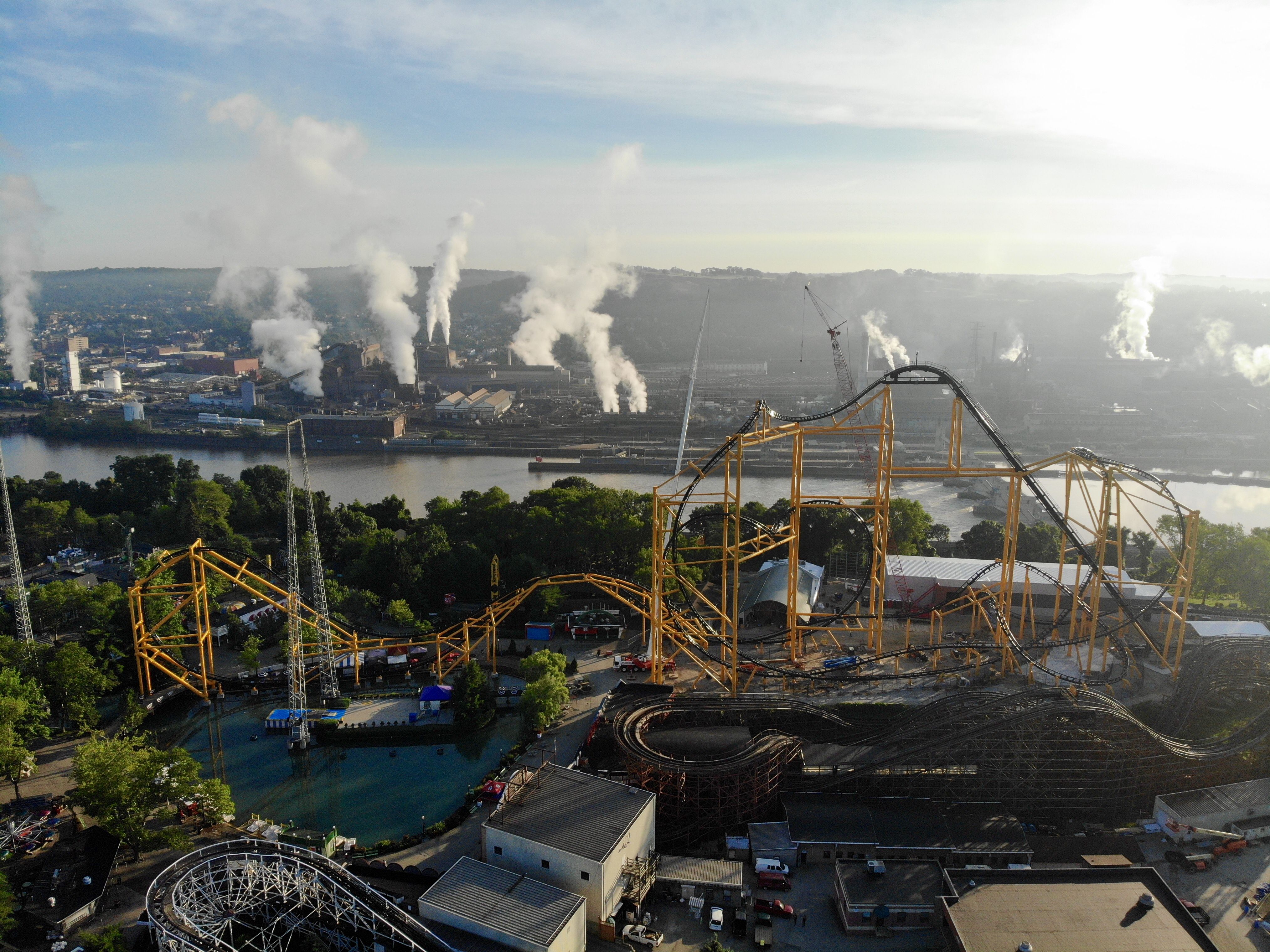 Kennywood opens the new Steel Curtain rollercoaster