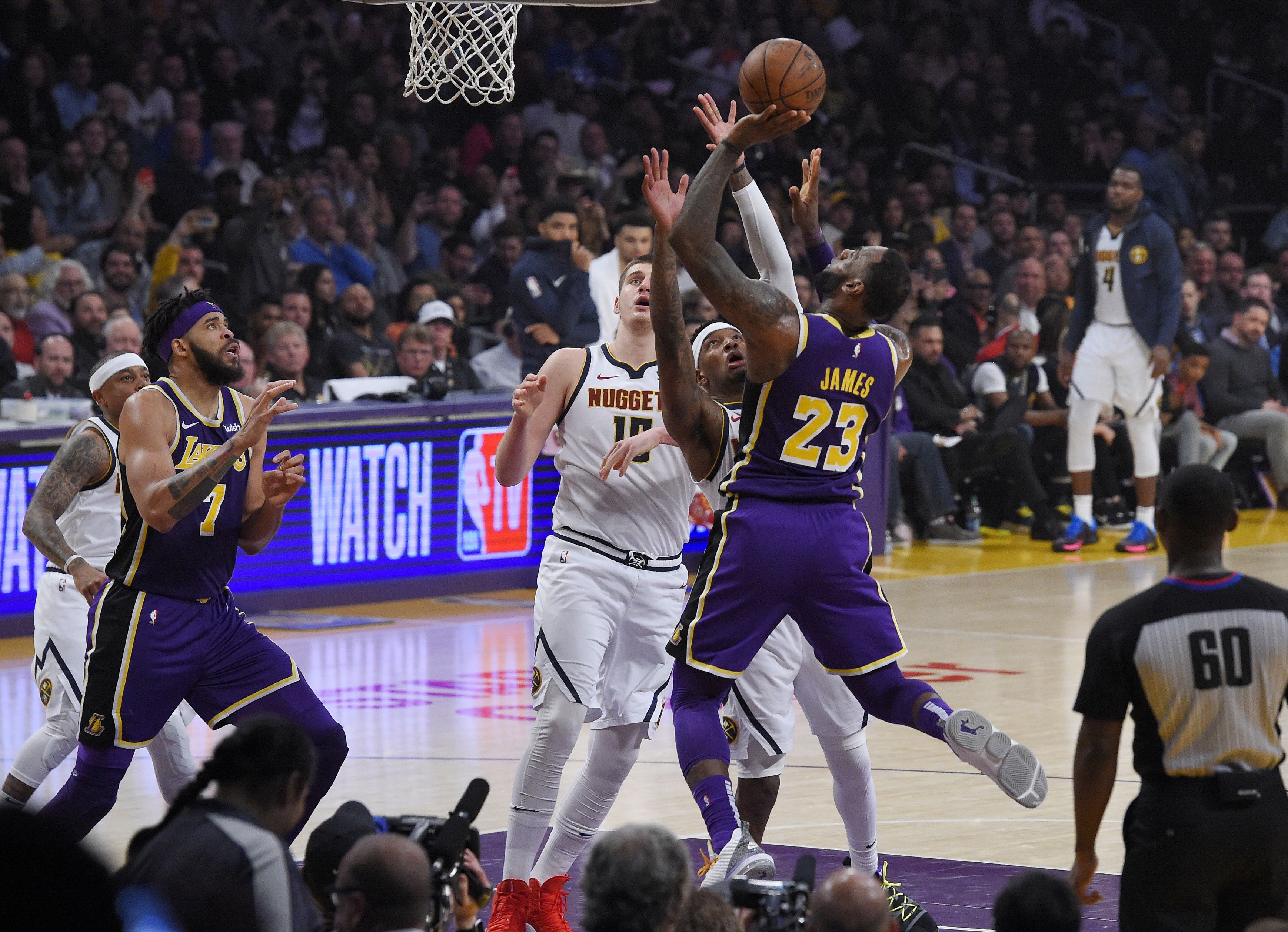 What TV channel is Lakers-Nuggets on tonight? Live stream, how to watch  LeBron vs. Jokic online, time 
