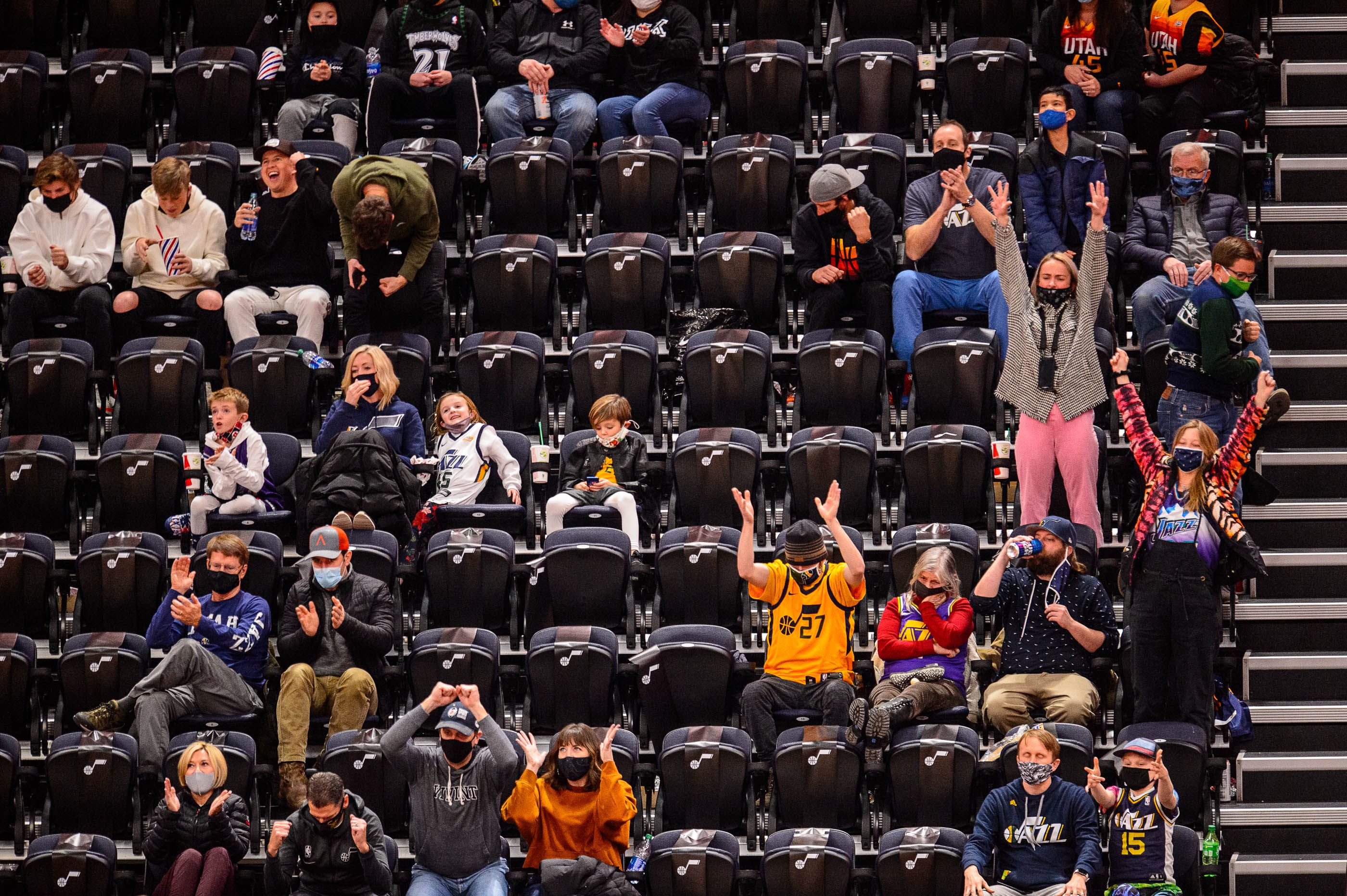 You can't stop living': Inside a Utah Jazz home game, during a pandemic,  with 1,500 fans