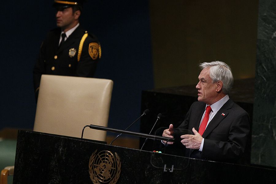 NEW YORK: Sebastian Piñera, realiza su intervención en la 73 asamblea general de la ONU