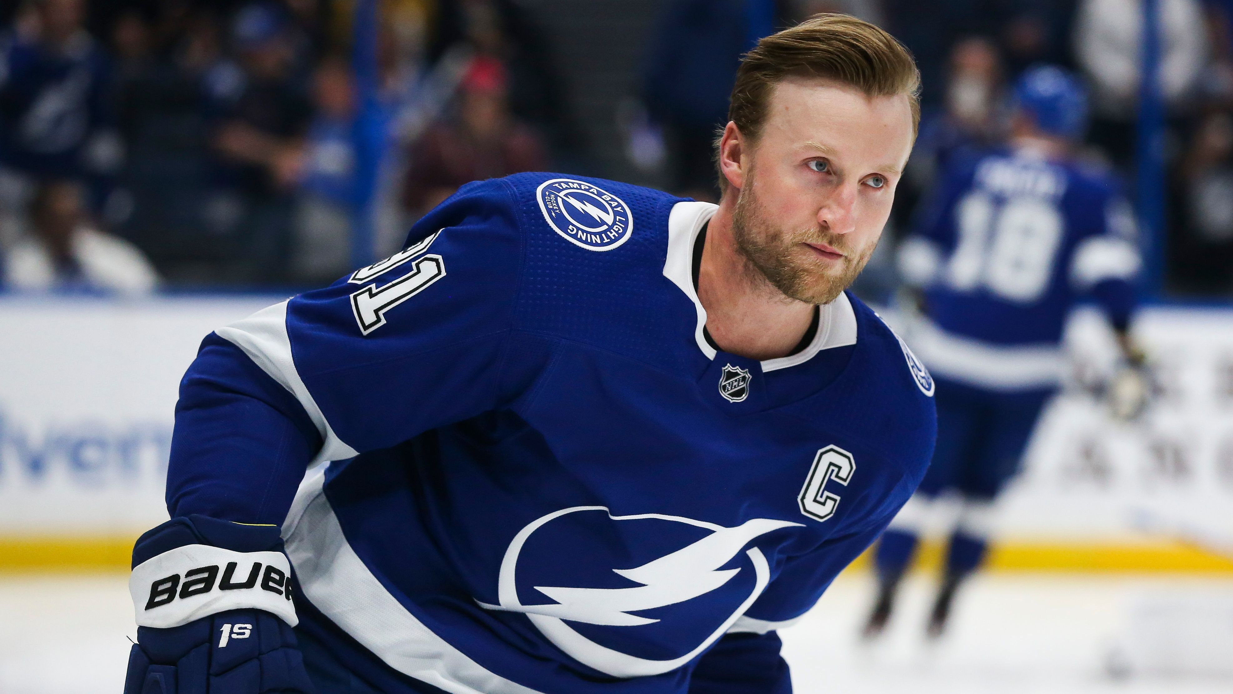 Men's Tampa Bay Lightning Steven Stamkos Adidas Blue Home