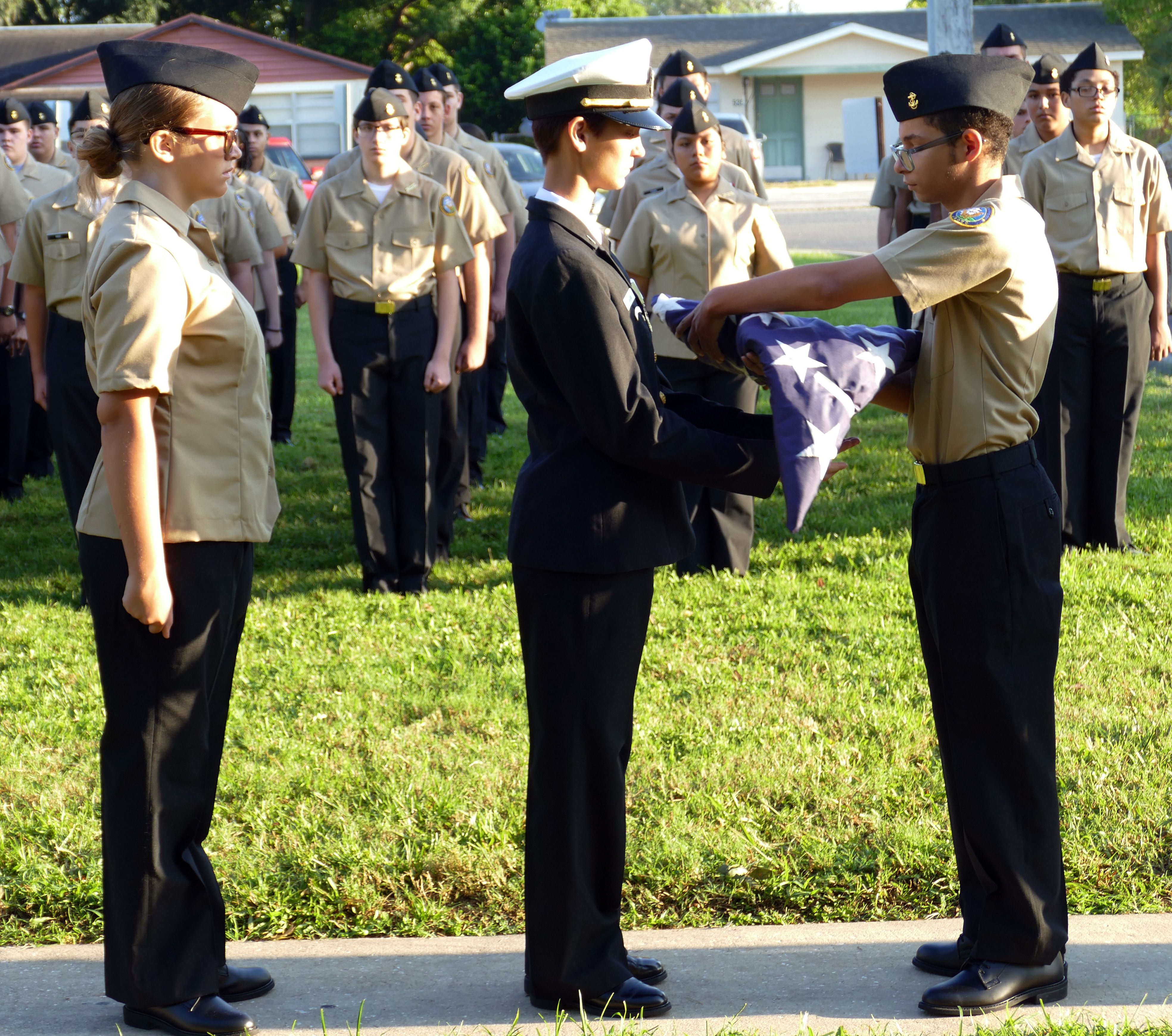 Gulf NJROTC at the Rays game