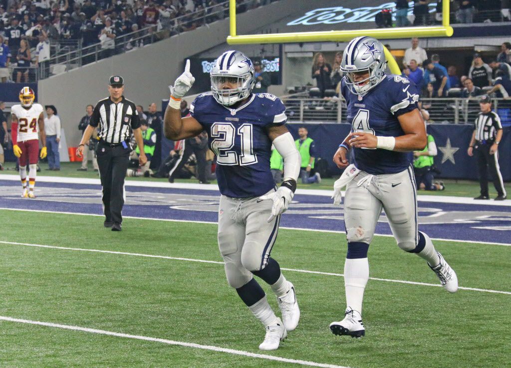 Ezekiel Elliott, Dak Prescott and Jaylon Smith Compete in Supermarket Sweep