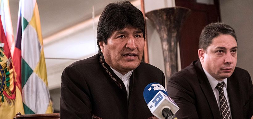 Evo Morales en el Vaticano