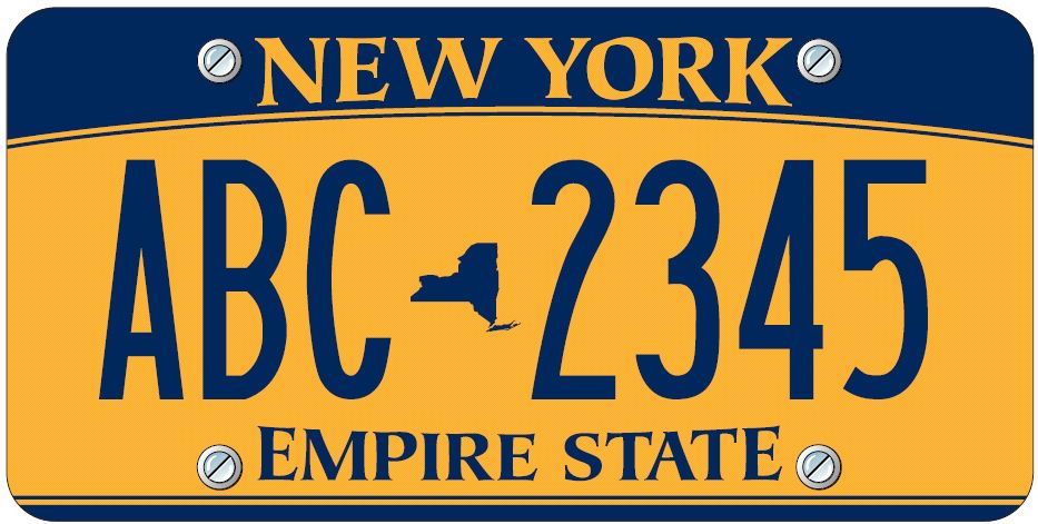 NYC New York City Aluminum Vanity License Plate New 