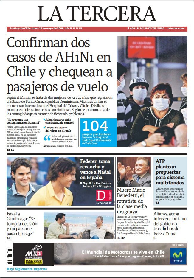 portada 18 mayo 2009