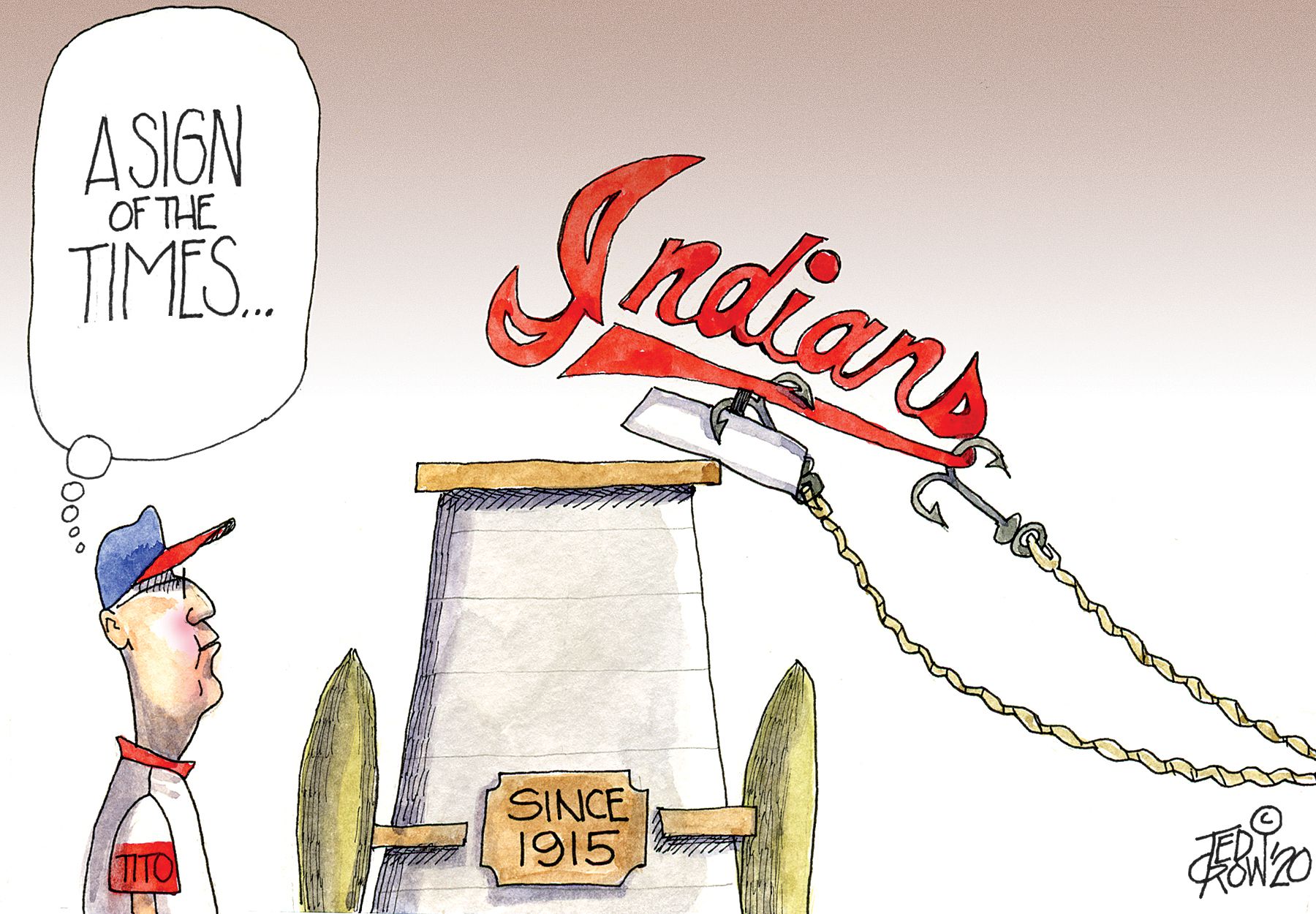 Cleveland Indians name change considerations: Darcy cartoon 