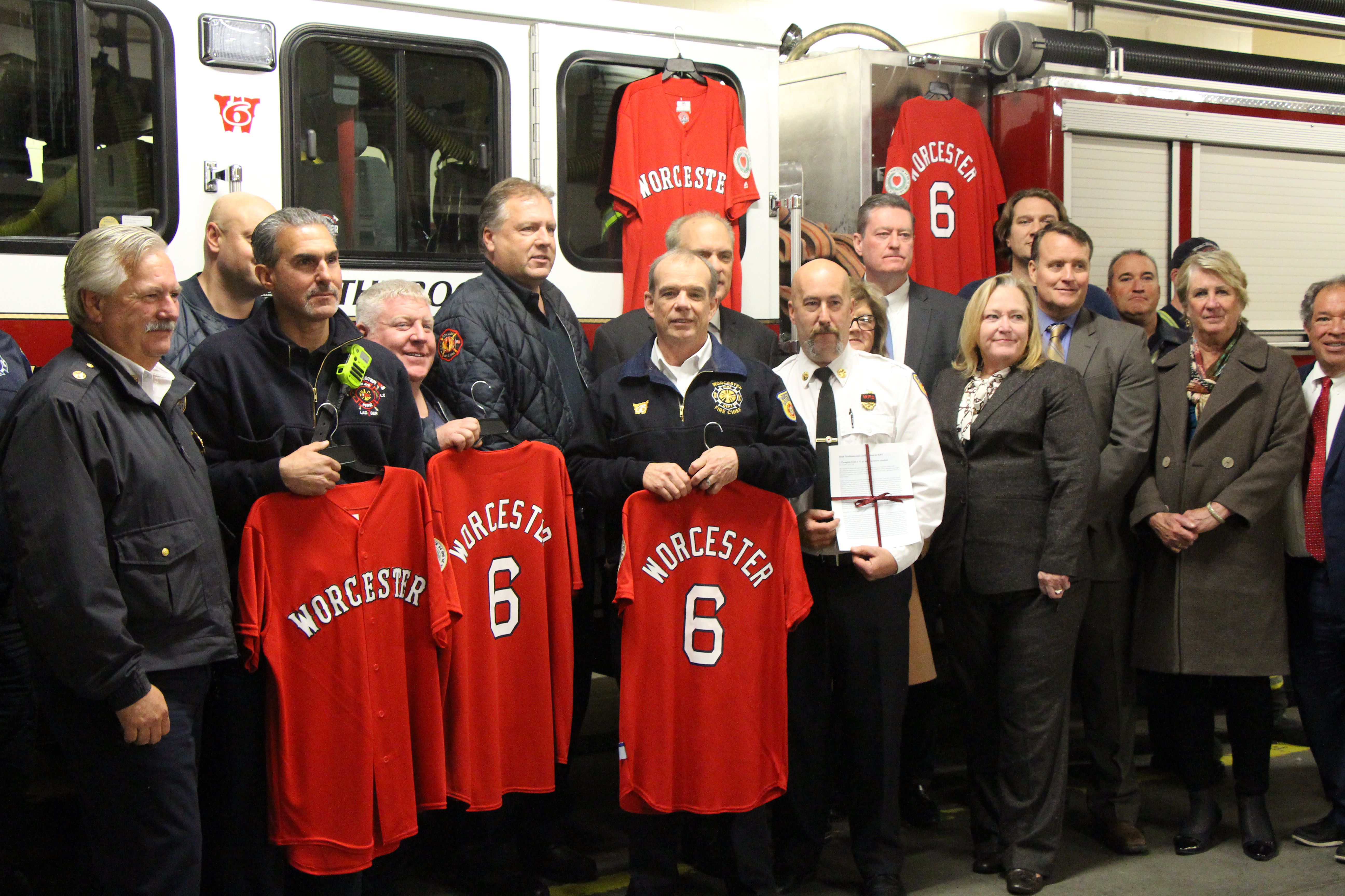 Worcester Red Sox to retire No. 6 in honor of fallen firefighters