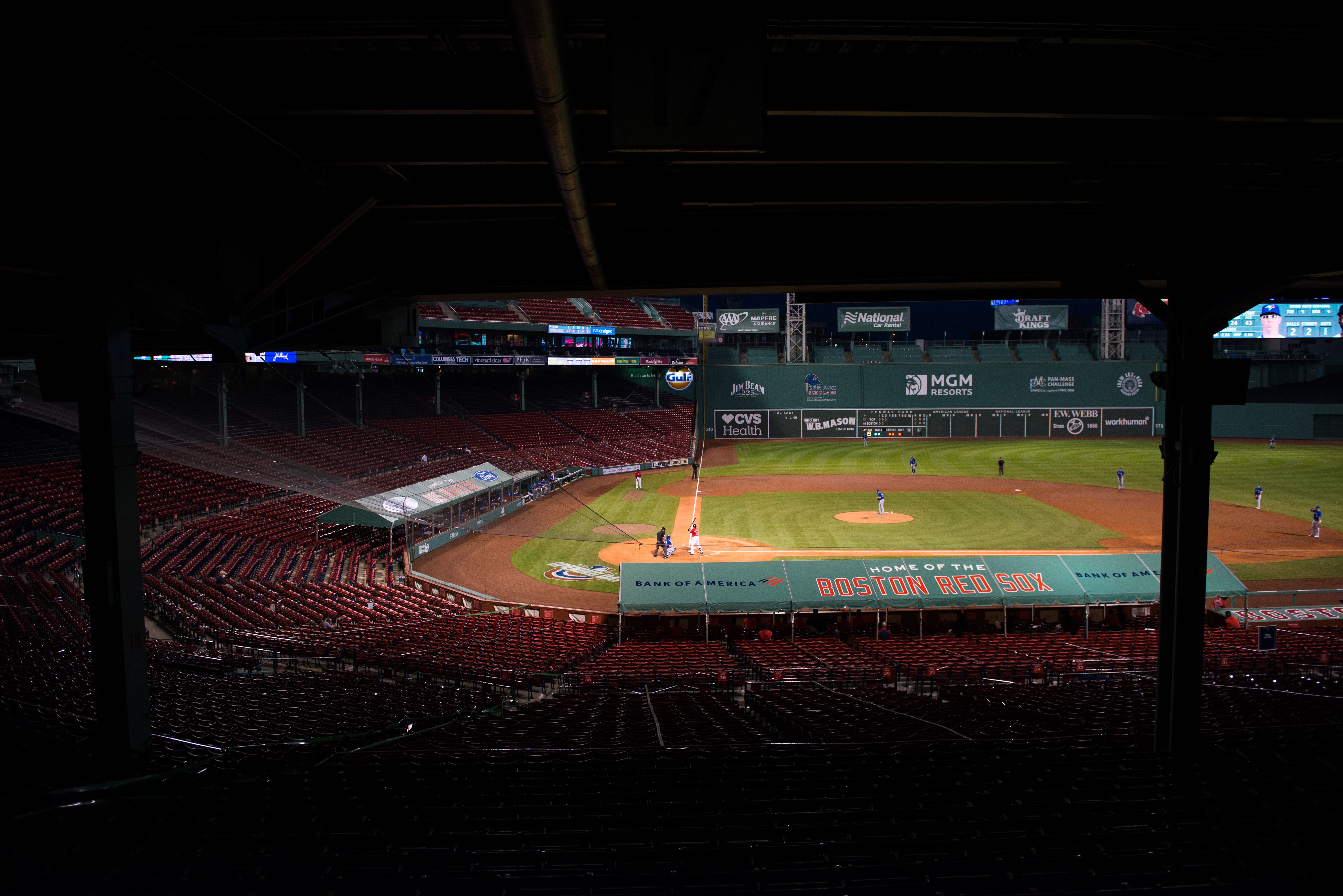 Photos of Red Sox Opening Day at Fenway Park in 2020 with no fans - Boston  Business Journal