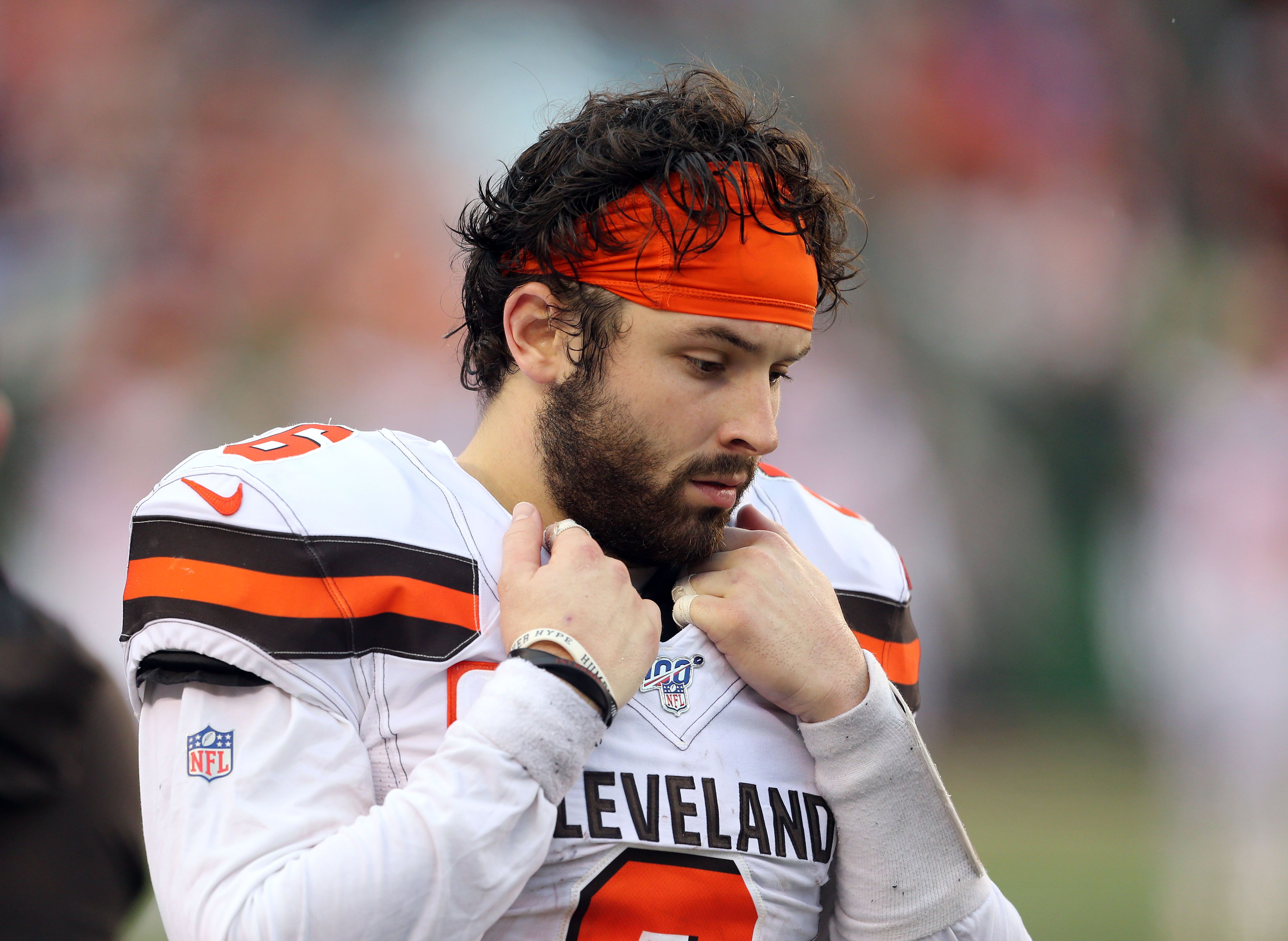 Baker Mayfield mustache: Browns QB explains shaving handlebar - Sports  Illustrated