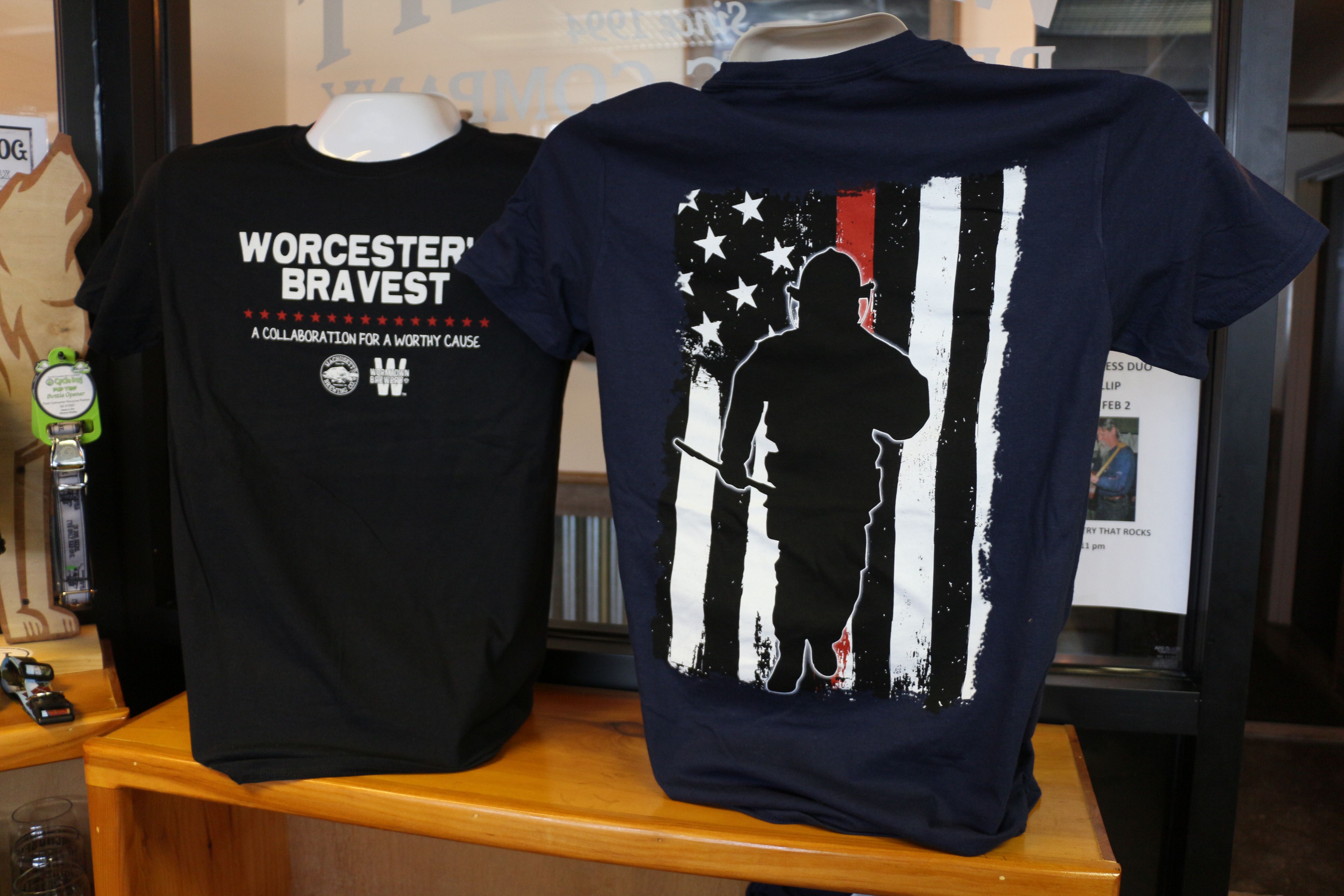 New Worcester City in Massachusetts Fire Department Fire and Rescue T-Shirt