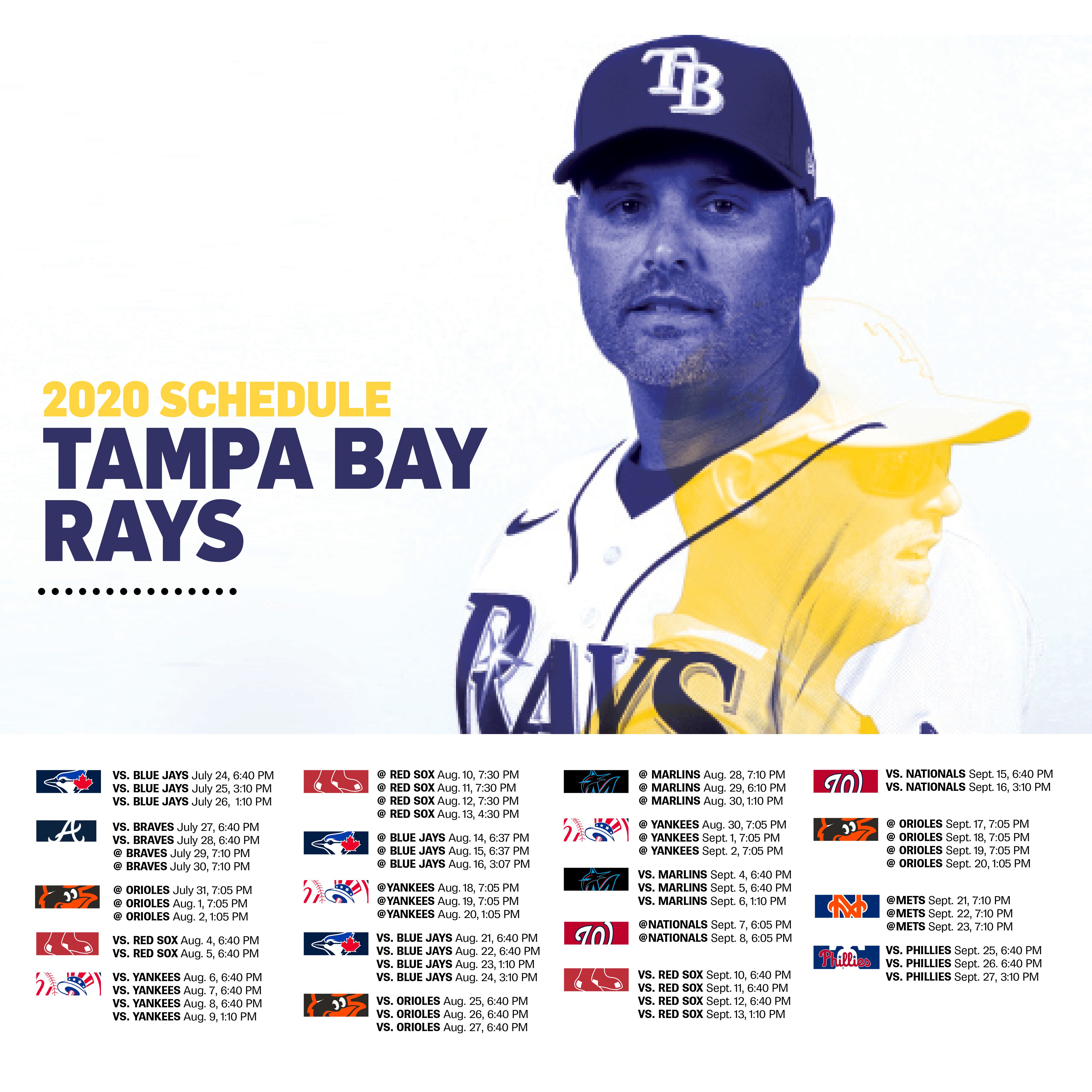 Rays 2020 schedule is out. It presents challenges.