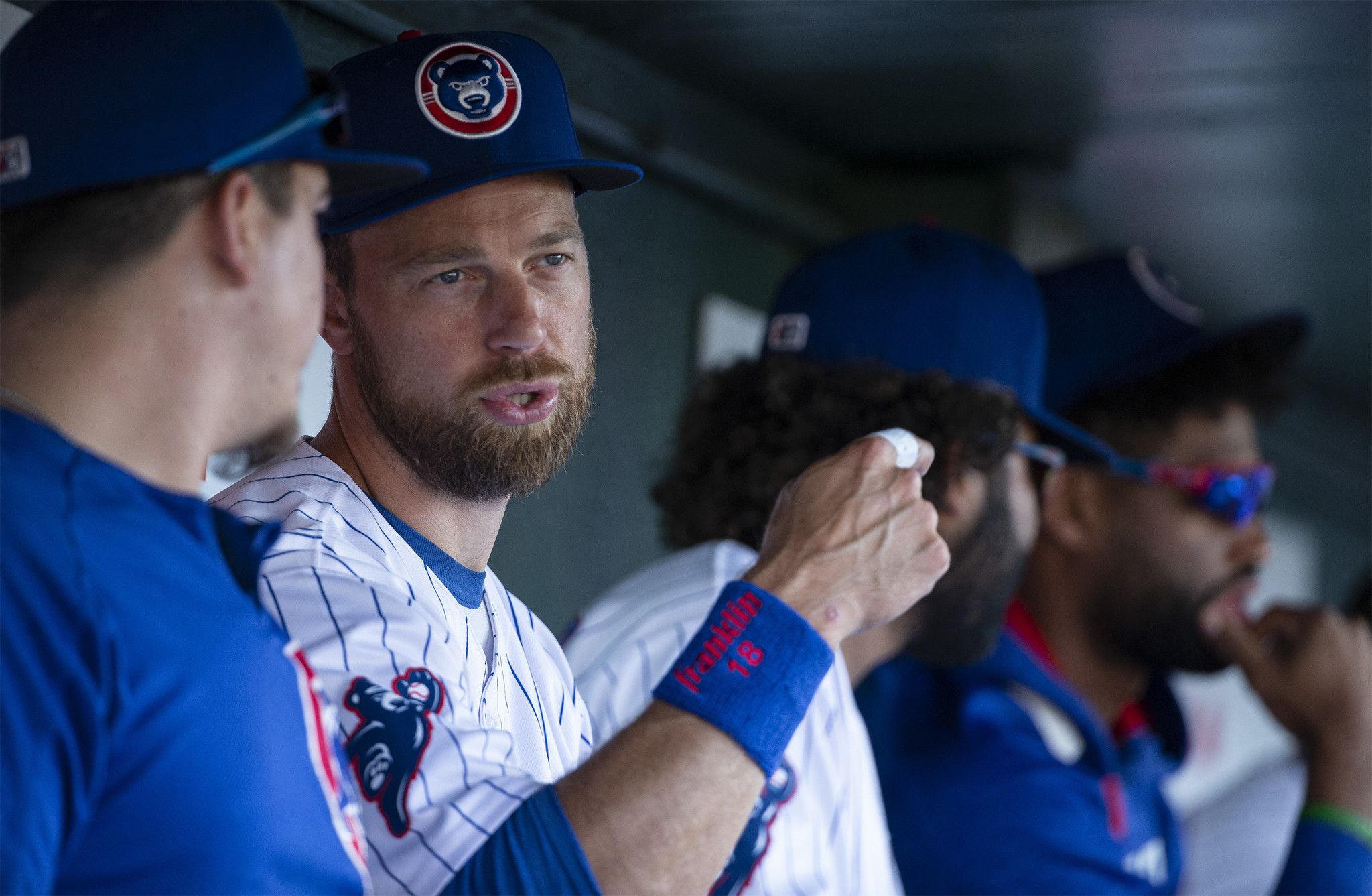 Ben Zobrist shows his South Bend Cubs teammates how to be a big-leaguer on  and off the field — and goes 2-for-3 with an RBI