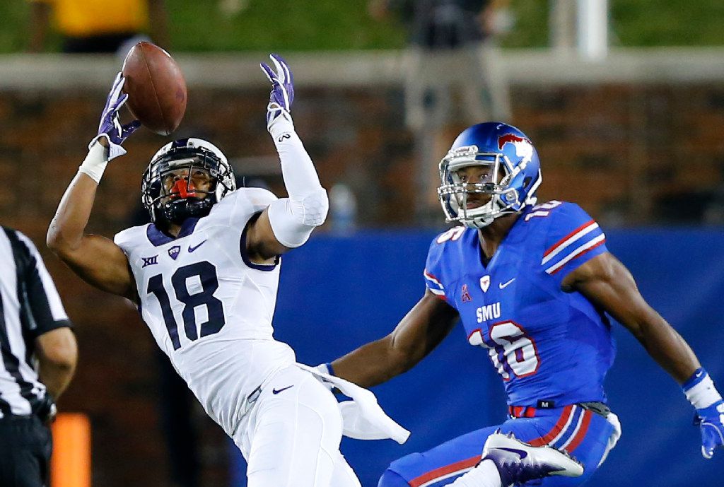 TCU all but shuts out SMU receiver Courtland Sutton in 56-36 Horned Frogs  win