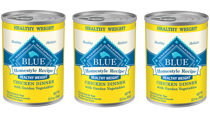 Blue buffalo healthy hotsell weight canned dog food