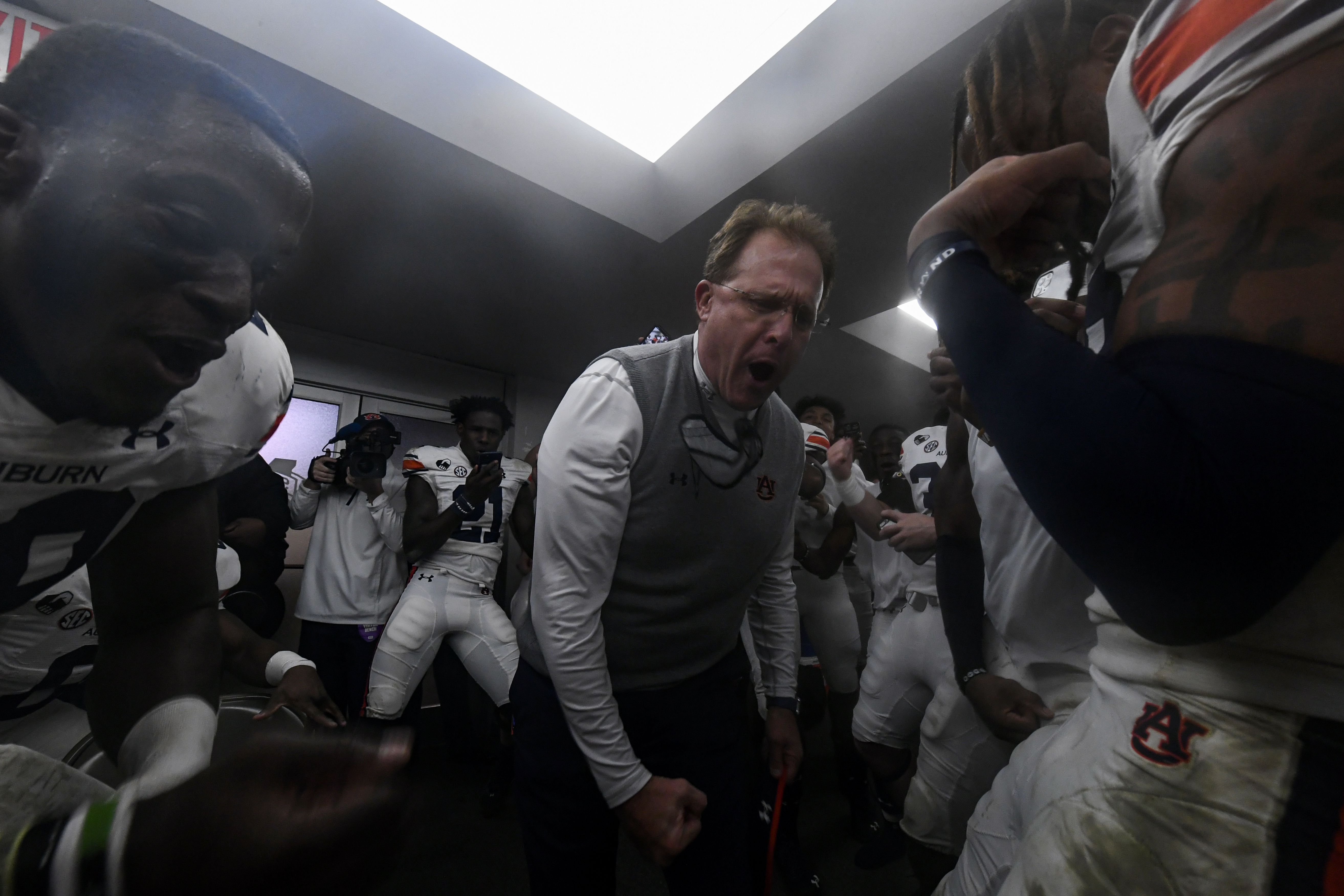 Watch as Gus Malzahn busts some moves after beating Mississippi State -  al.com