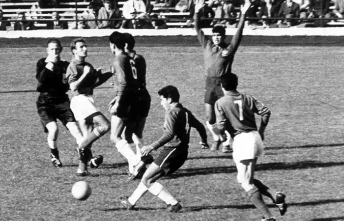 Chile vs. Italia en el Mundial de 1962.