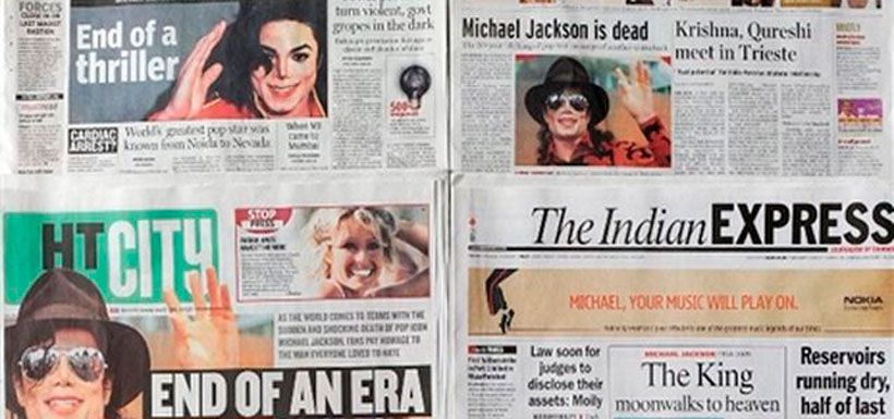 portadas de muerte de michael jackson