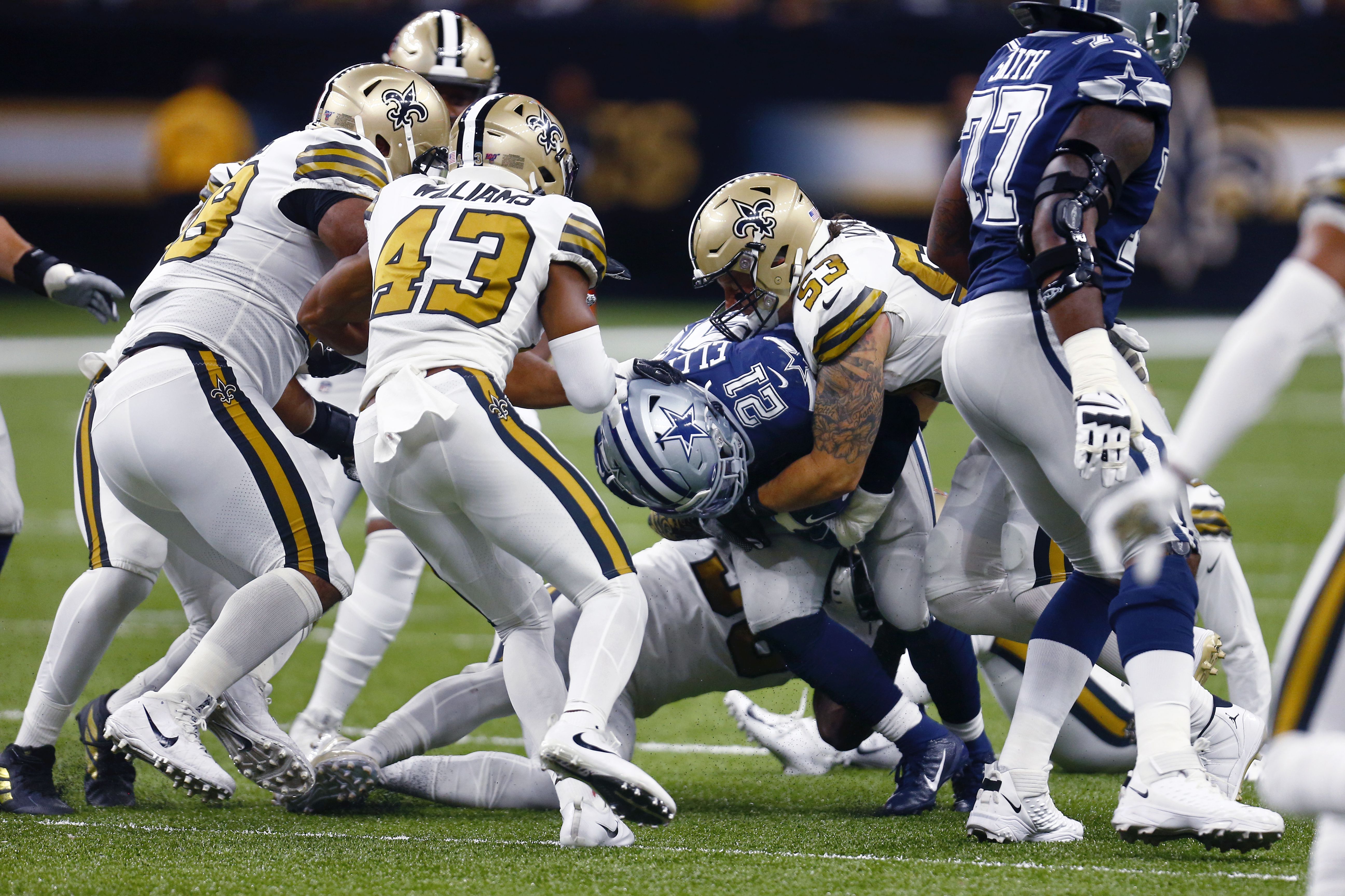 NFL TV Schedule 2019: What time, TV, channel is Dallas Cowboys vs. New  Orleans Saints? (9/29/19) Sunday Night Football Live stream, betting line 