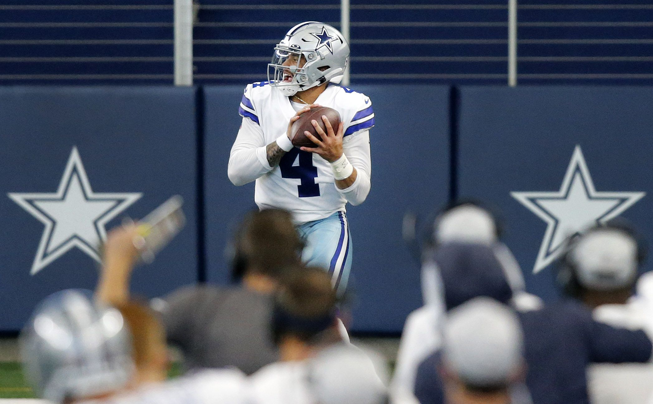 Dallas Cowboys QB Dak Prescott Carted Off The Field With Gruesome