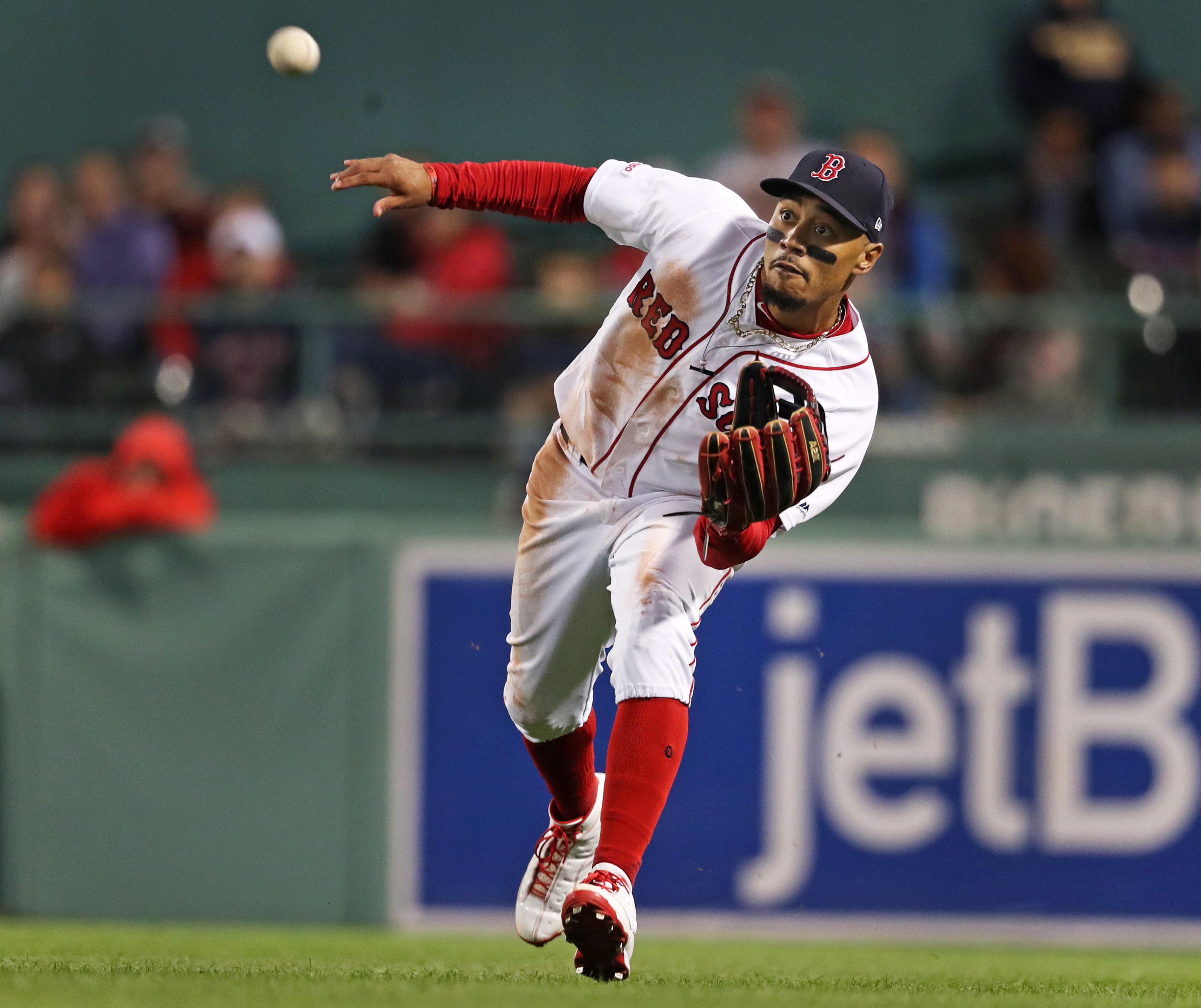 Red Sox outfielder Mookie Betts is the first half American League MVP