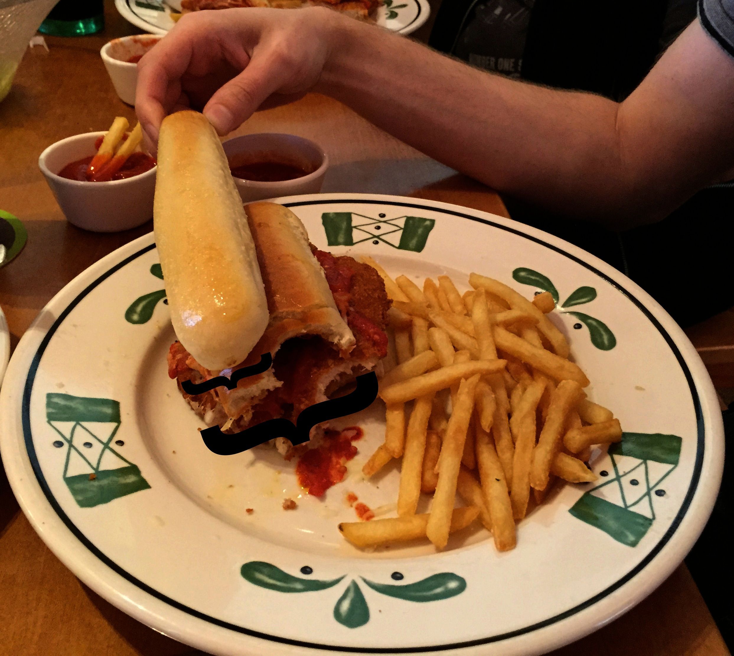 We Tried Olive Garden S Breadstick Sandwich And It S Meh