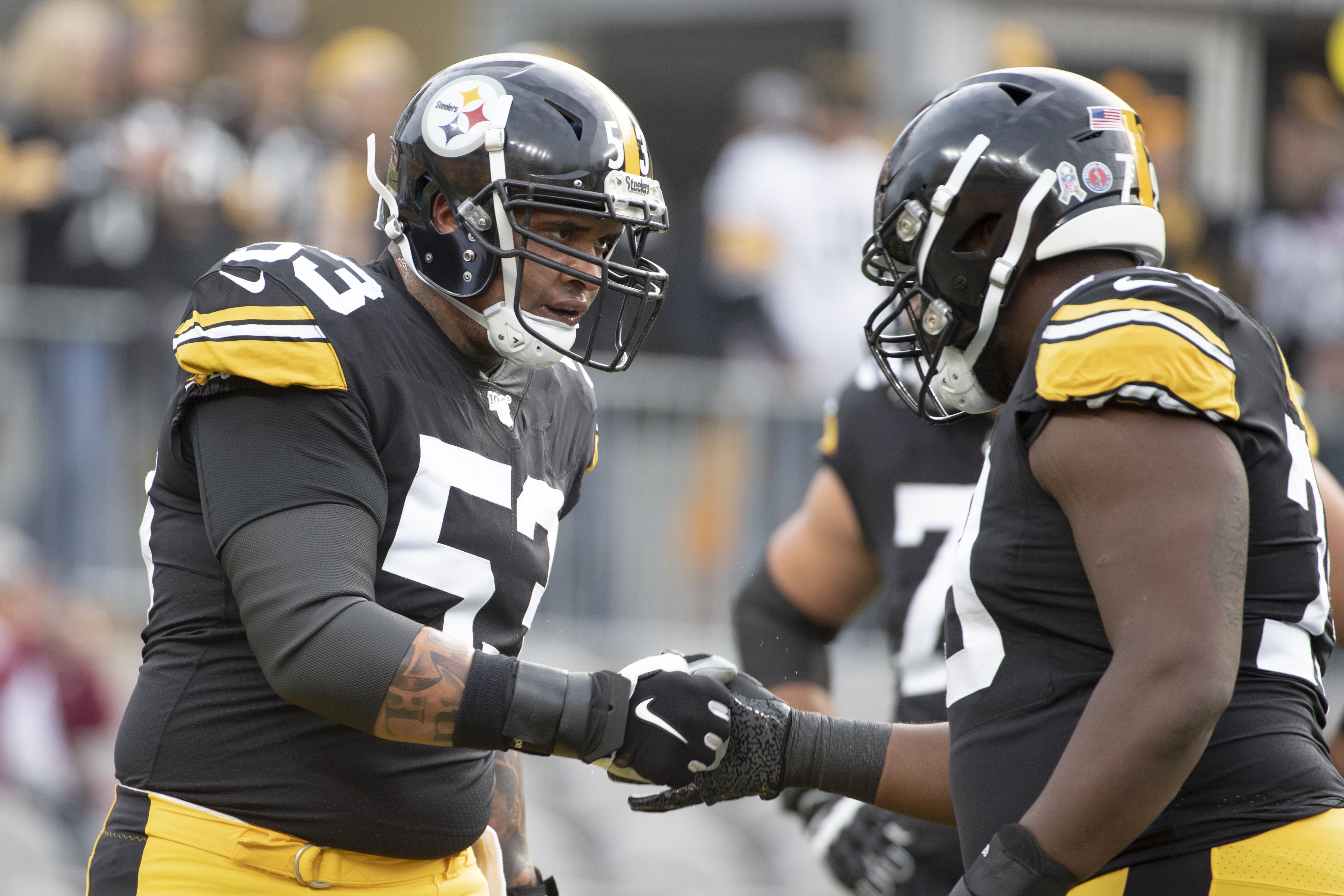 Maurkice Pouncey of Pittsburgh Steelers had seven procedures on