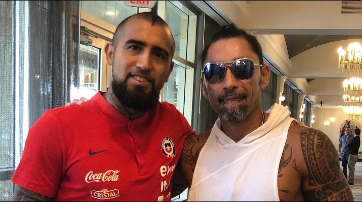 Arturo Vidal y Marcelo Ríos