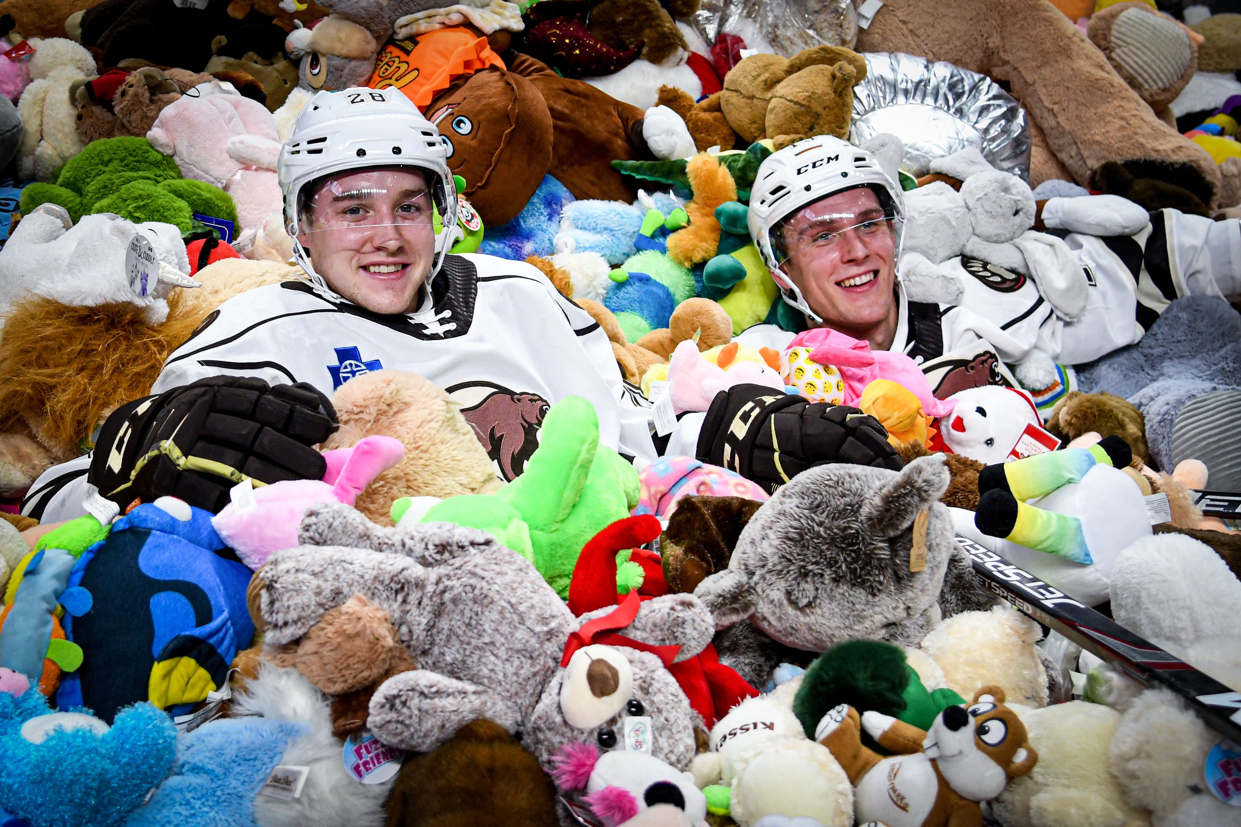 MUST WATCH: The Hershey Bears Teddy Bear Toss Broke The Teddy Bear Toss  Record With Nearly 35k Stuffed Animals Flying Onto The Ice