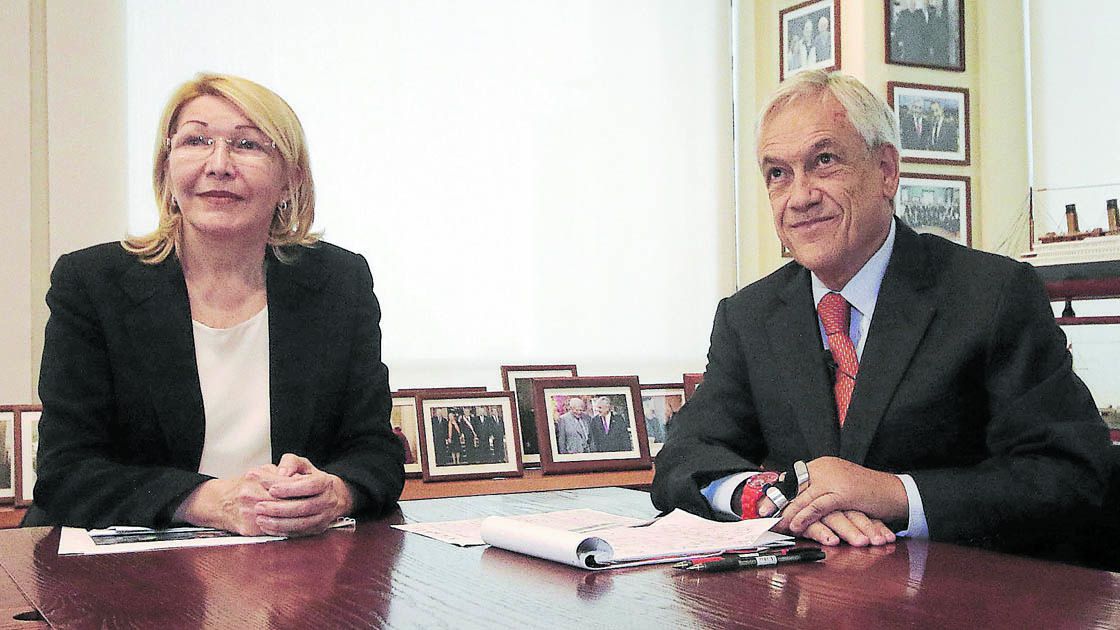 Sebastian Piñera se reunió con ex fiscal general venezolana Luisa Ortega