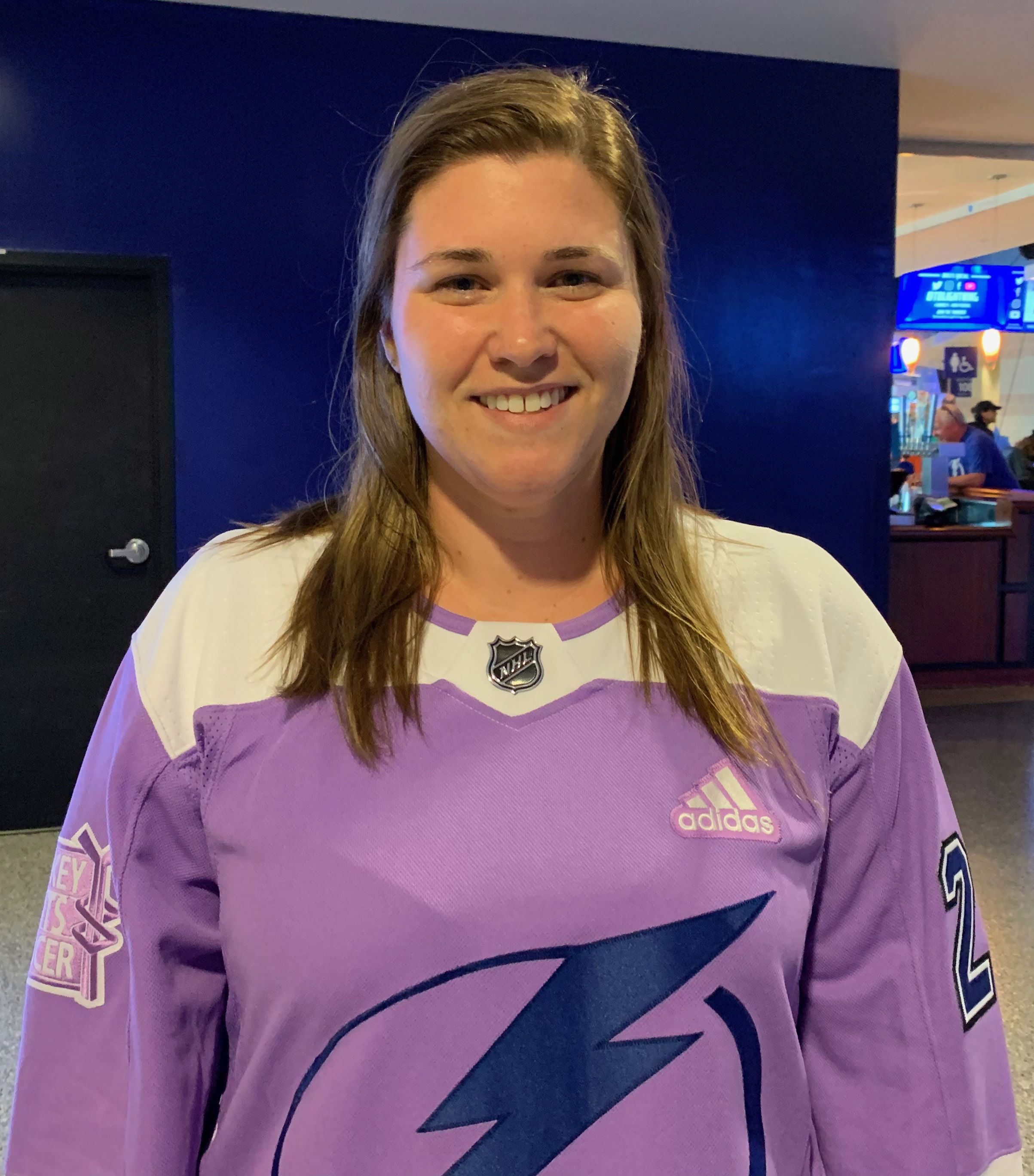 Erik Cernak Tampa Bay Lightning Adidas Authentic Hockey Fights Cancer Jersey