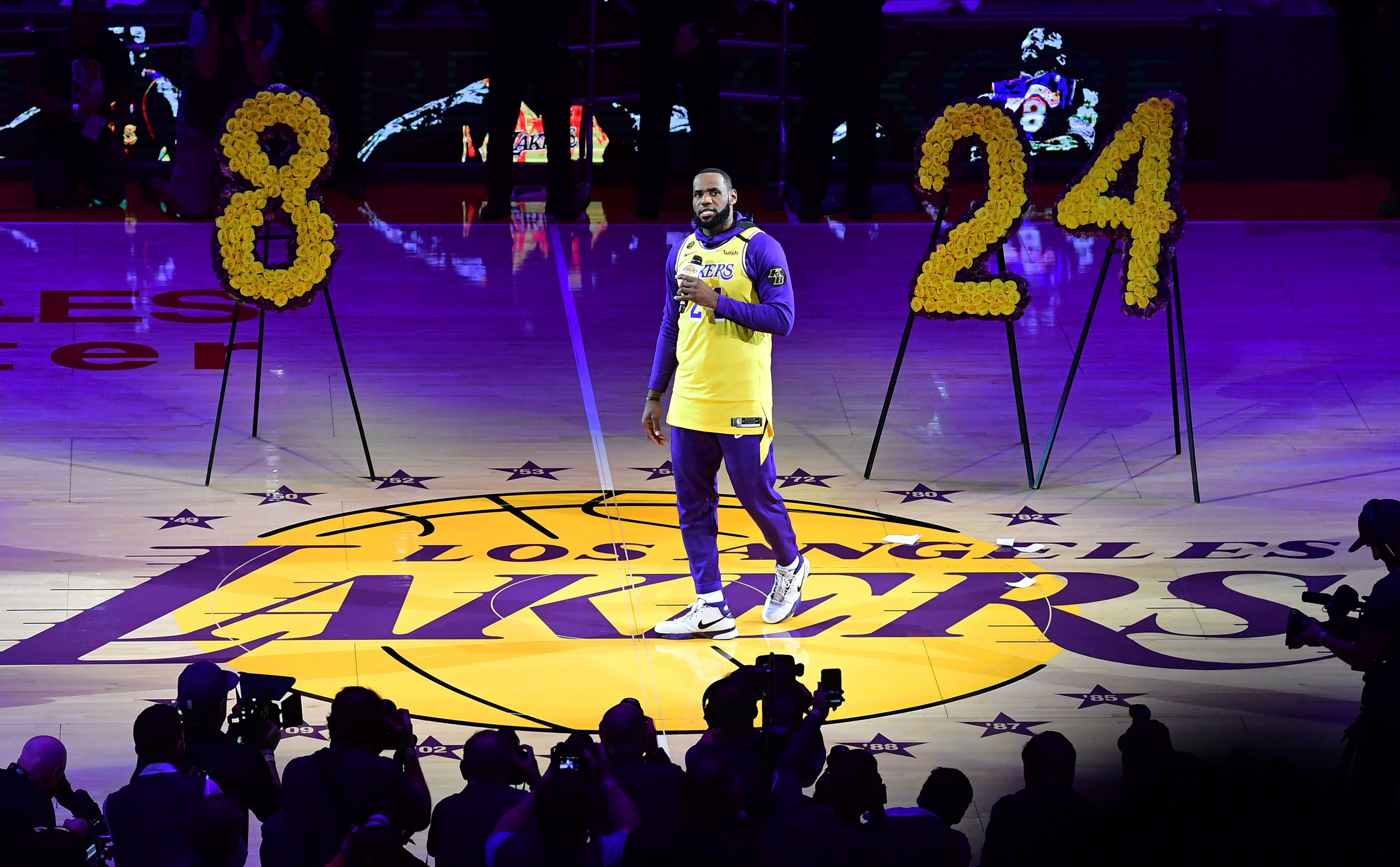 Los Angeles Lakers' first game after Kobe Bryant's death