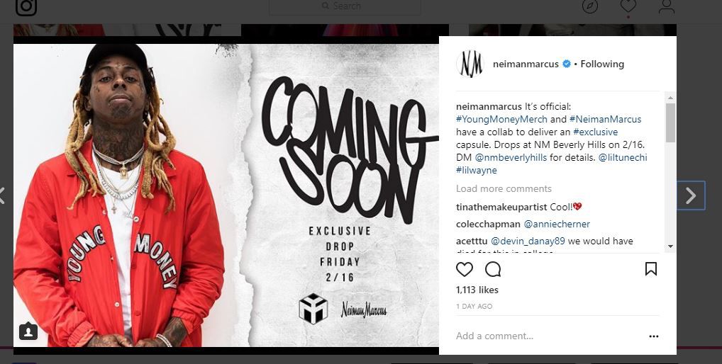 Lil Wayne Meets & Greets His Fans At Neiman Marcus Clothing Store