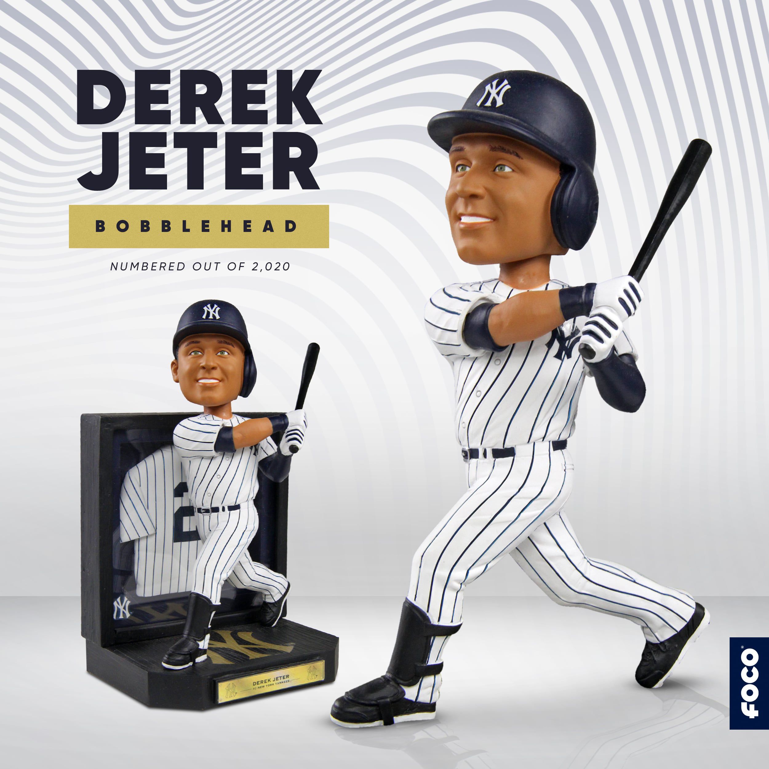 Derek Jeter Limited Ed Bobblehead Baseball Hall Of Fame 1,222 #220 Sold  out!!!