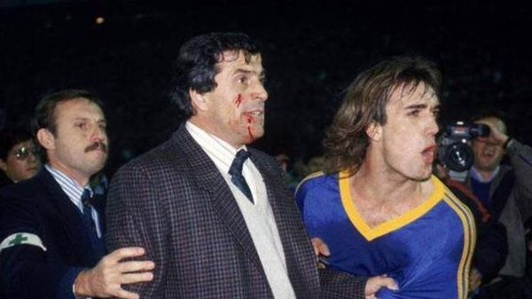 Tabarez y Batistuta, Colo Colo Boca Juniors 1991