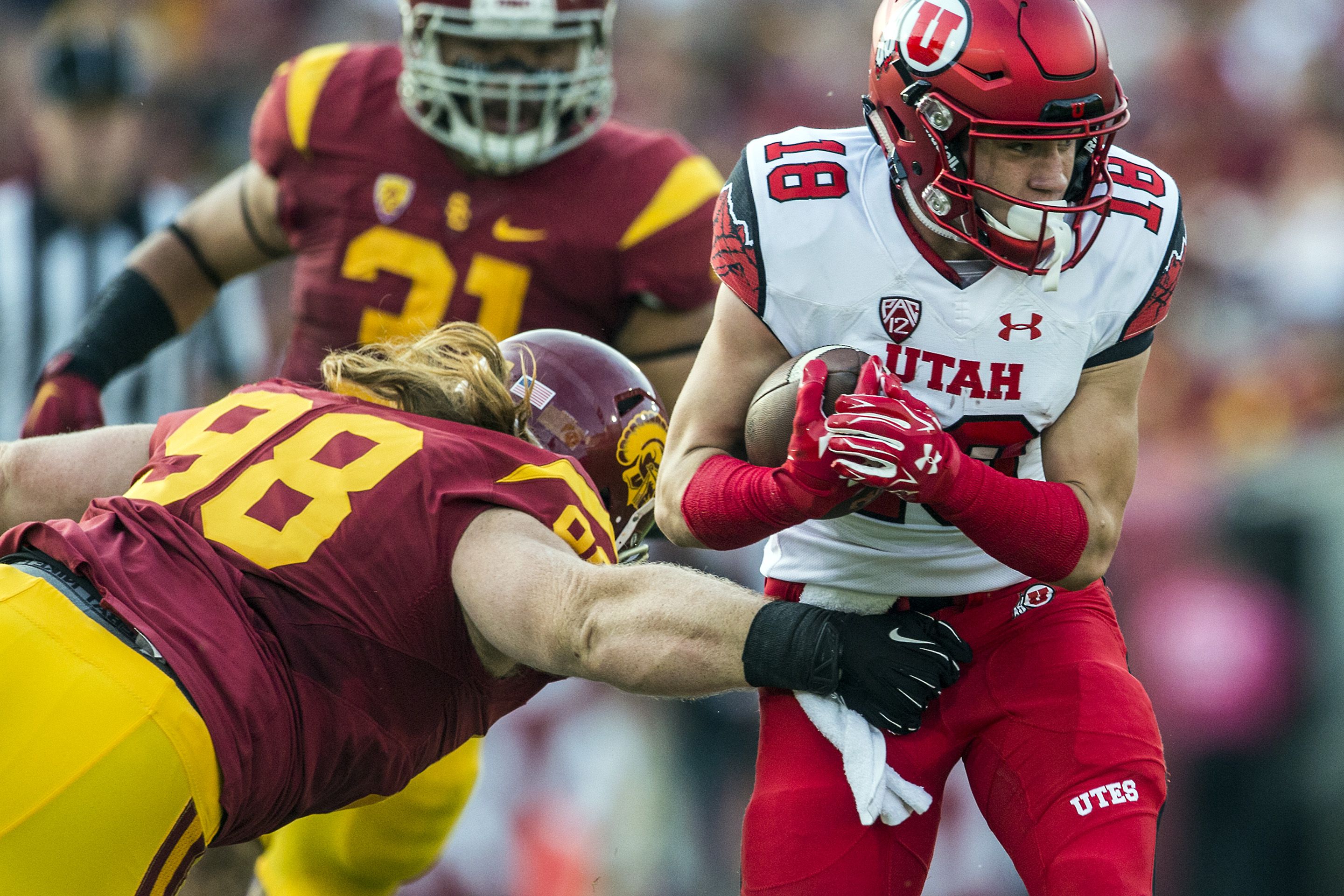 Red All Over: Ute playmaker Britain Covey is back on the field