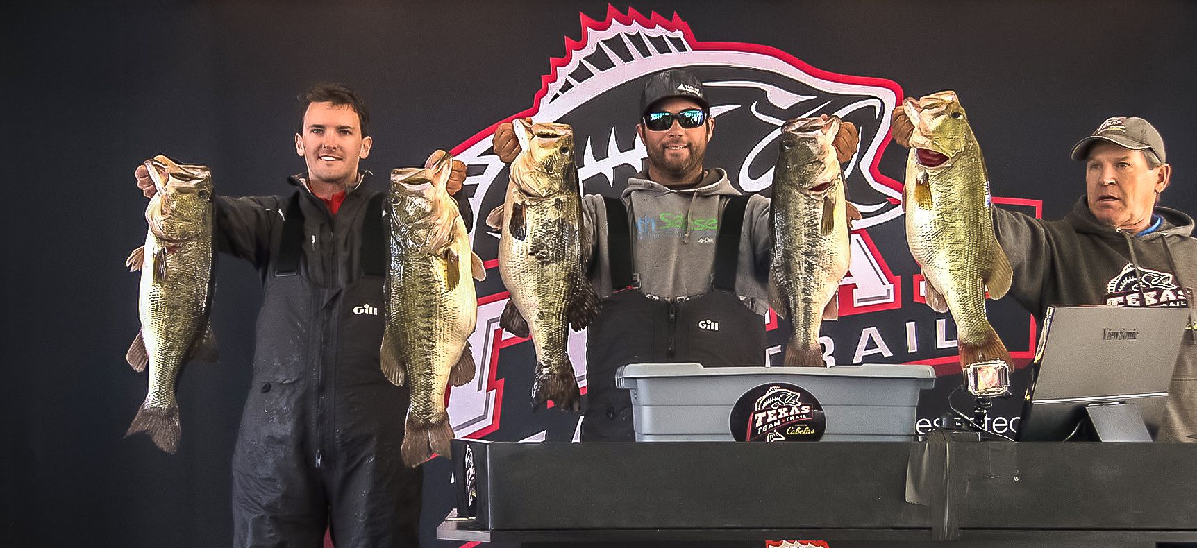 Anglers bring in state-record five-bass catch