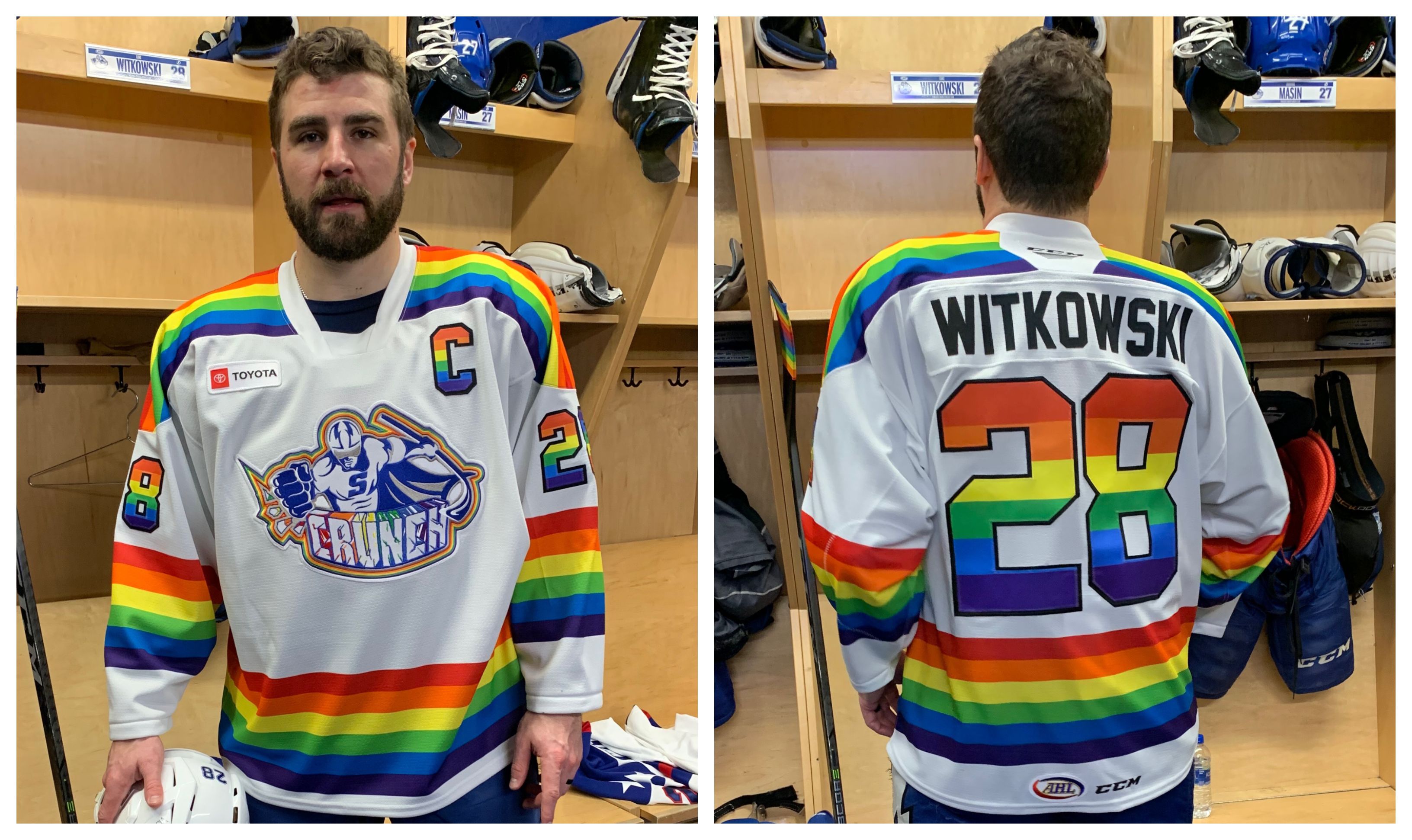 Rainbow Hockey Jersey  Hockey clothes, Jersey sweater, Clothes design