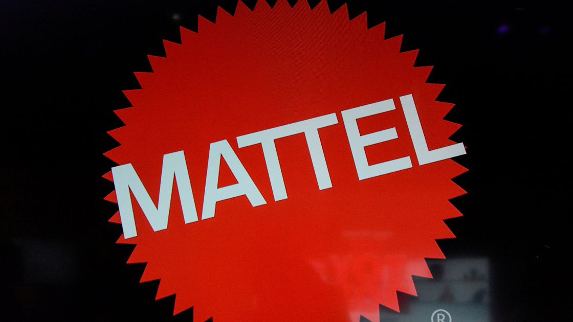 FILE PHOTO - The Mattel company logo is seen at the 114th North American International Toy Fair in New York City