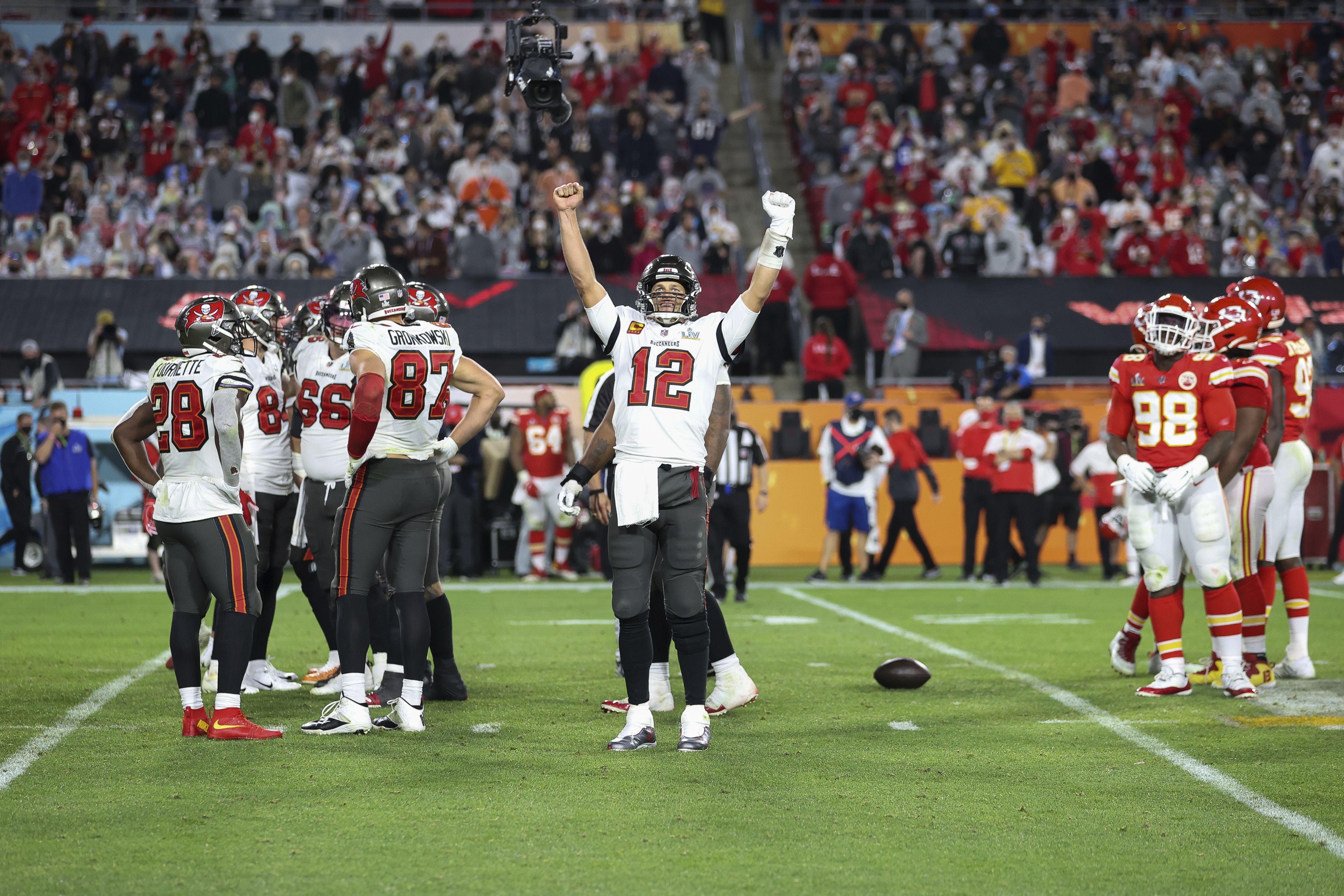 Tom Brady wins Super Bowl No. 7, Buccaneers beat Chiefs 31-9 - The San  Diego Union-Tribune