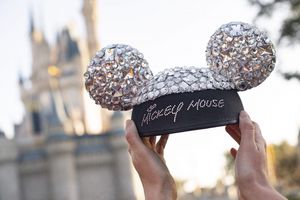⭐️ New NWT Disney Parks Designer Ears Denim Minnie Mickey Mouse