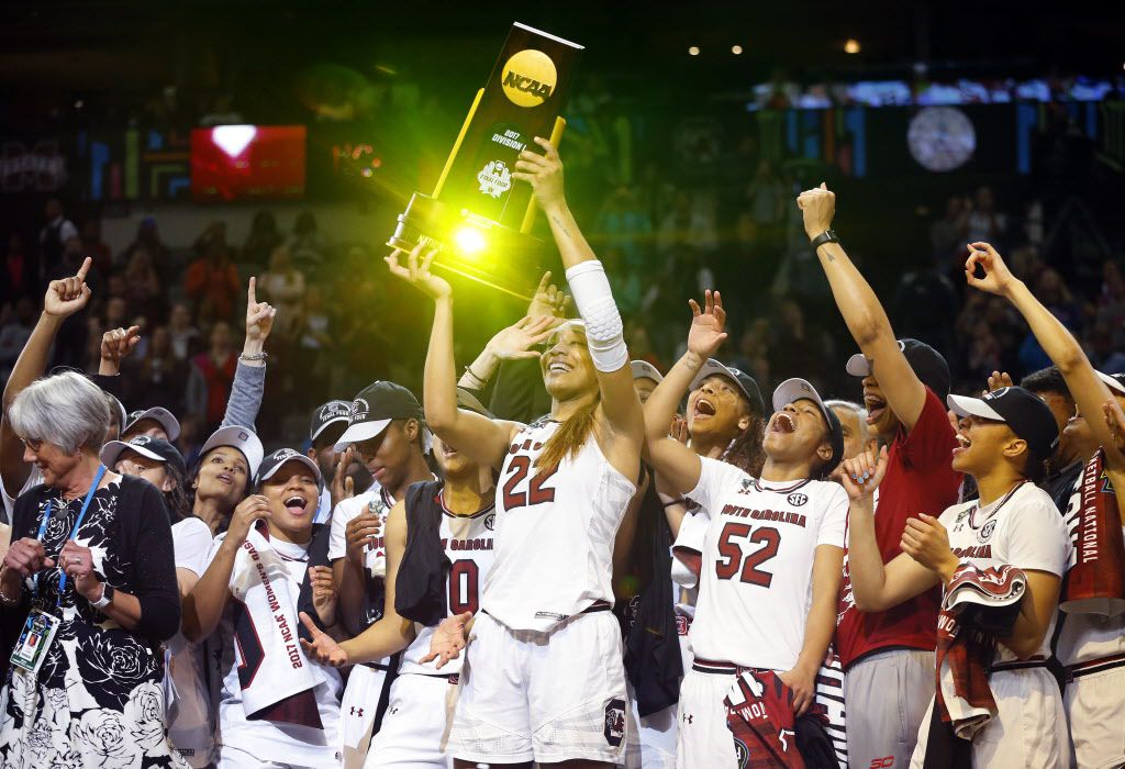 South Carolina National Championship trophy case